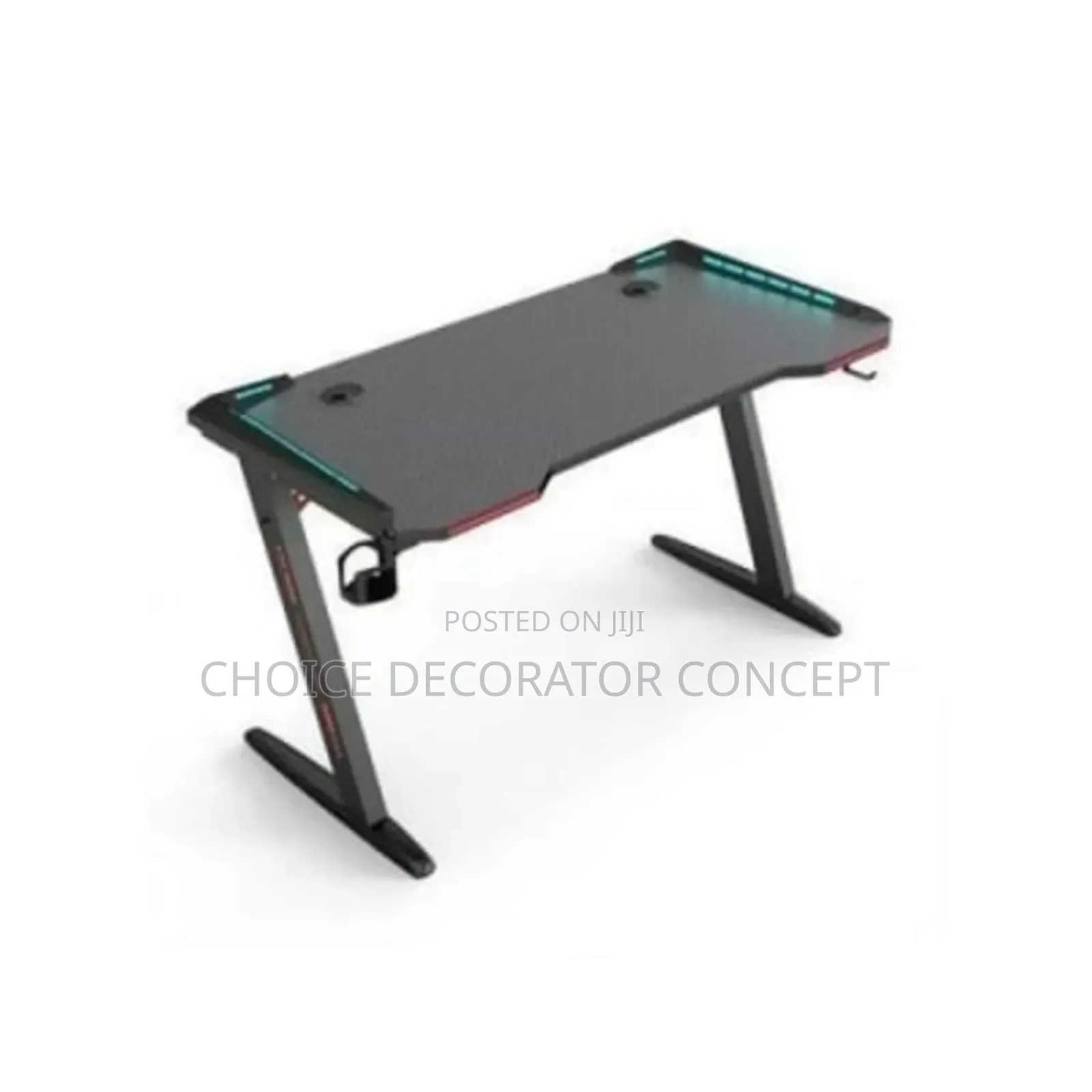 Executive Office Gaming Chair + Gaming Table- Black