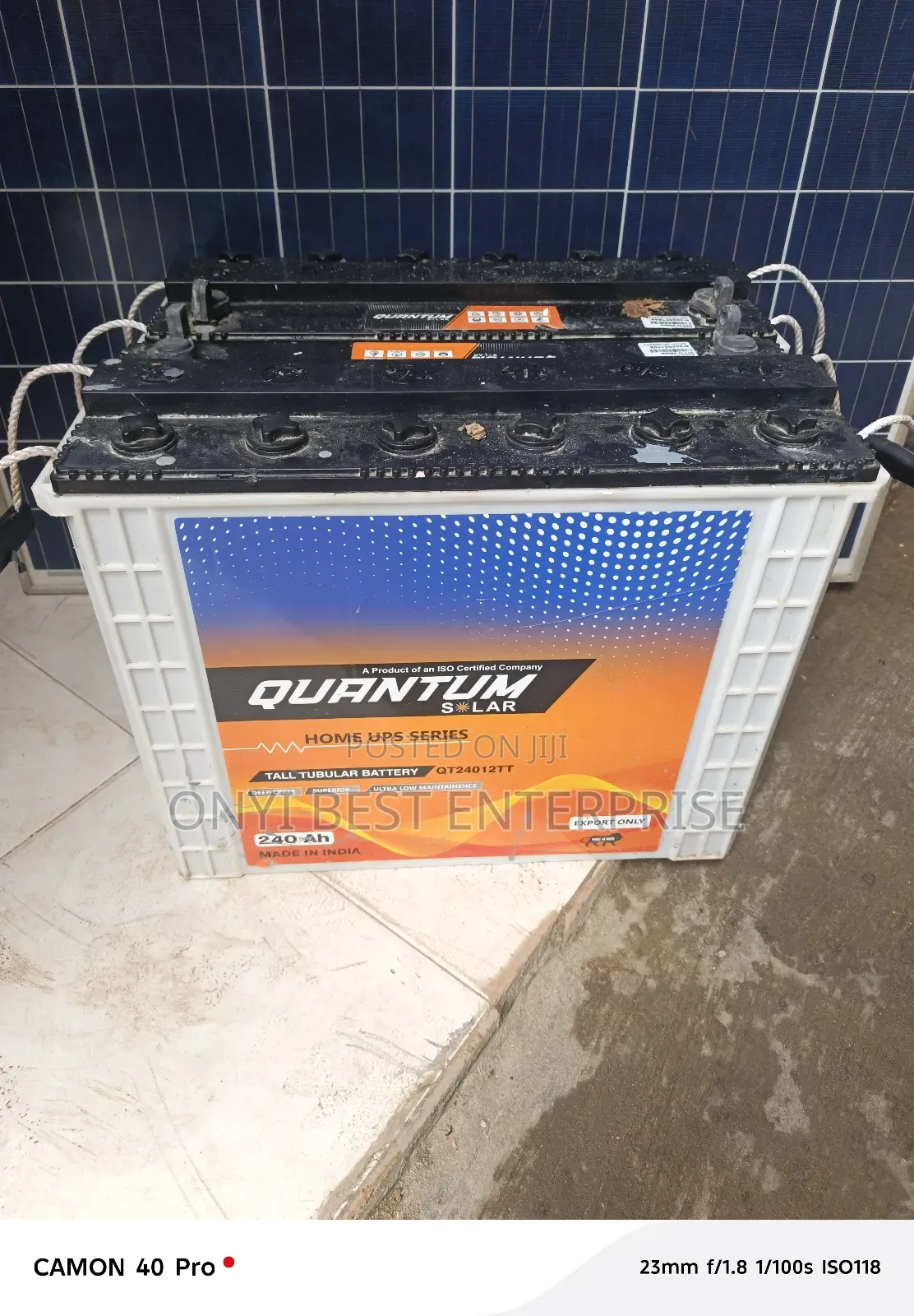 Quantum Tubular Battery 240ah 12v New One