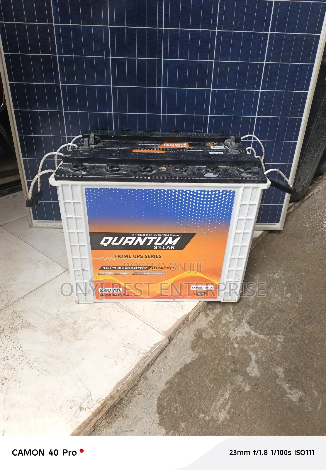 Quantum Tubular Battery 240ahms 12v