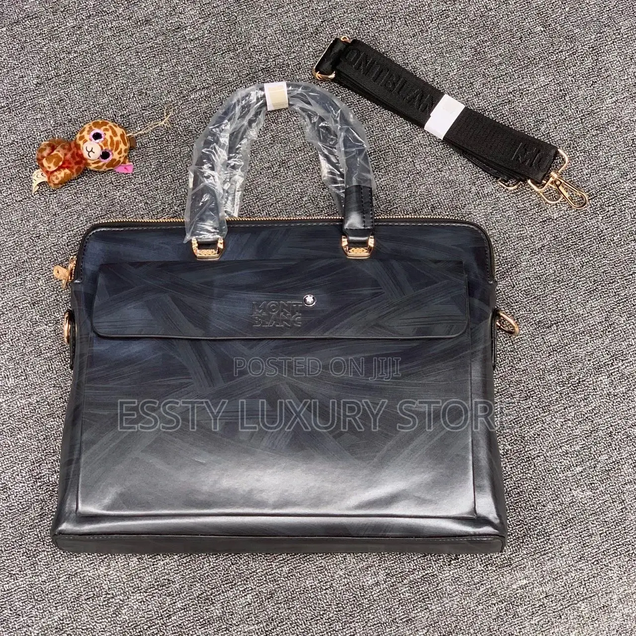 Mont Blanc Leather🔥Laptop/Office Documents Bag.
