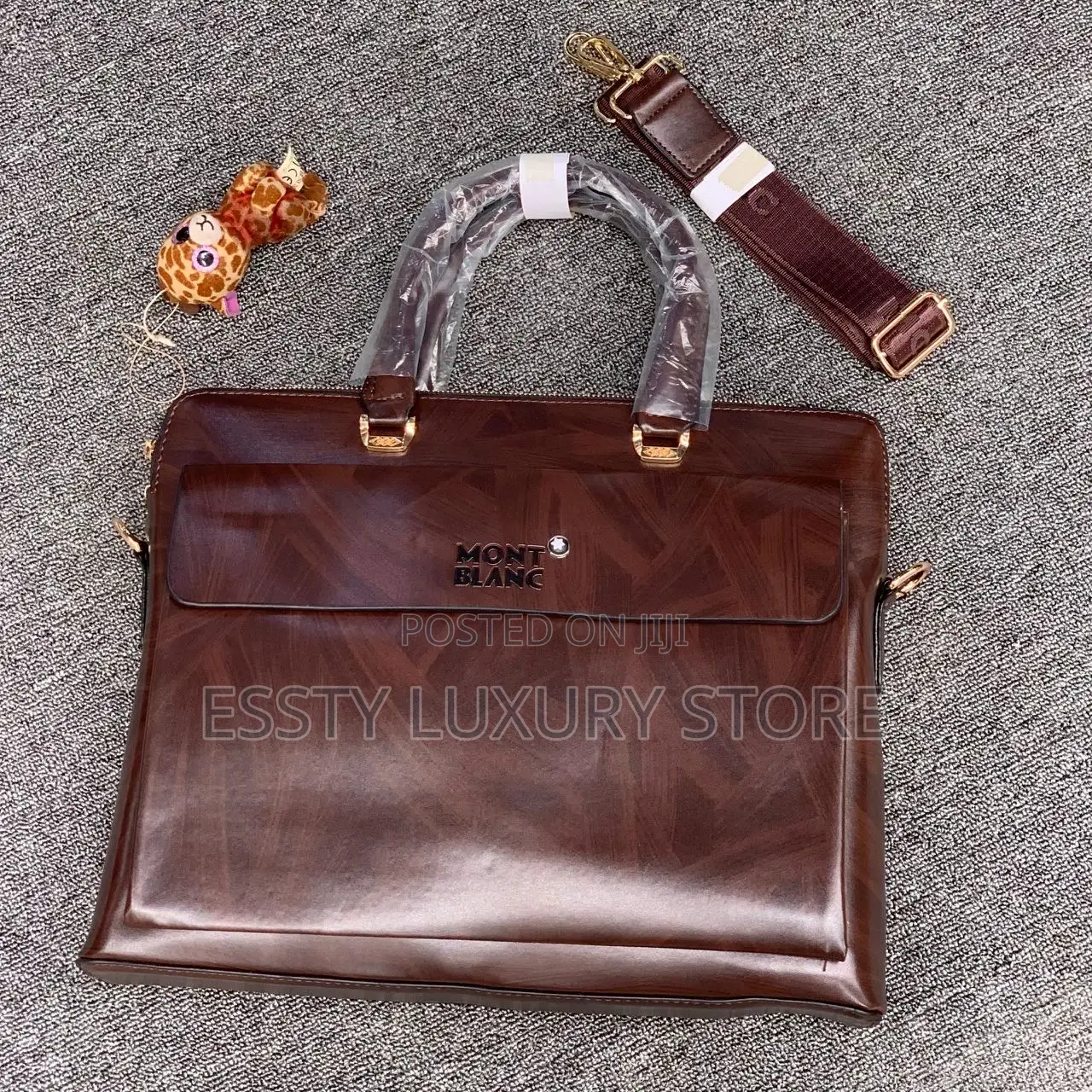 Mont Blanc Leather🔥Laptop/Office Documents Bag.