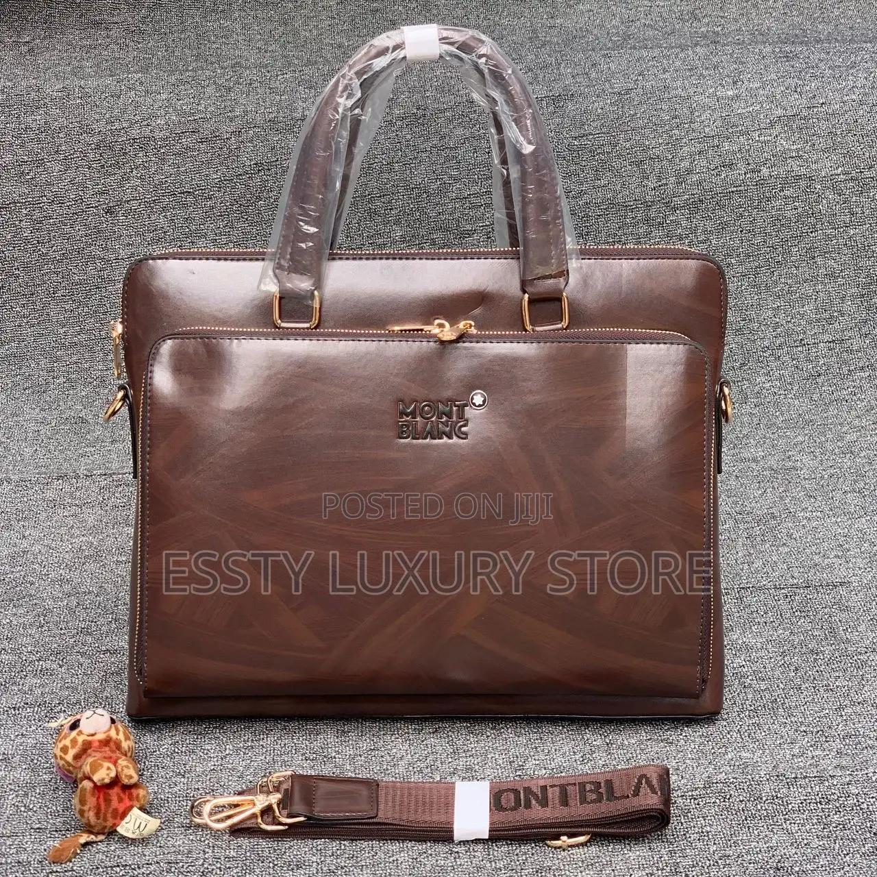 Mont Blanc Leather🔥Laptop/Office Documents Bag.