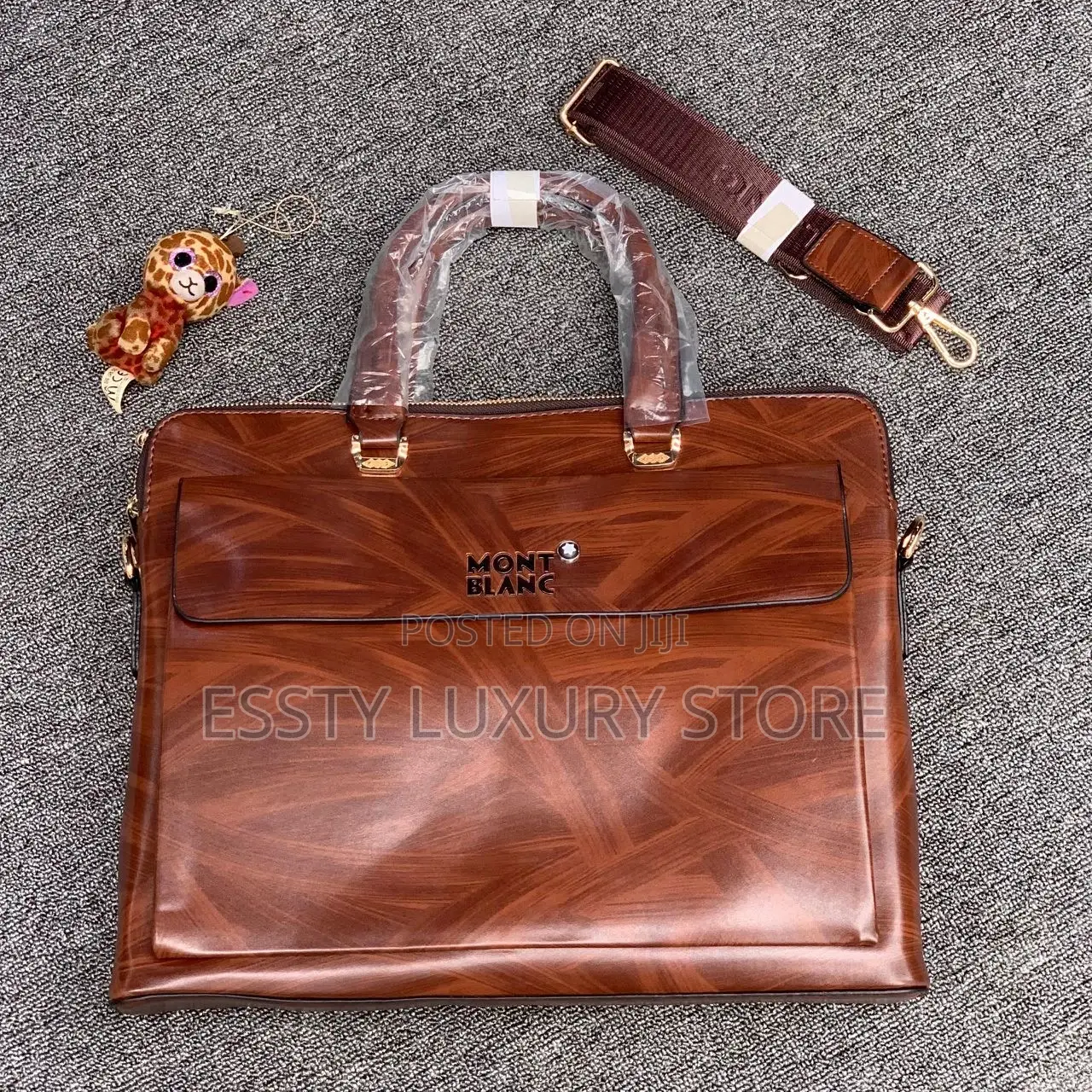 Mont Blanc Leather🔥Laptop/Office Documents Bag.