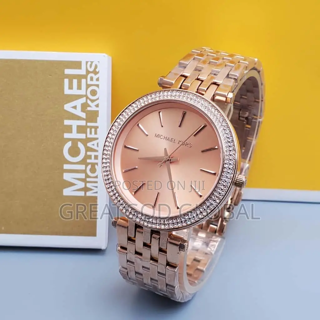 Female Micheal Kors Chain Luxury Wristwatch
