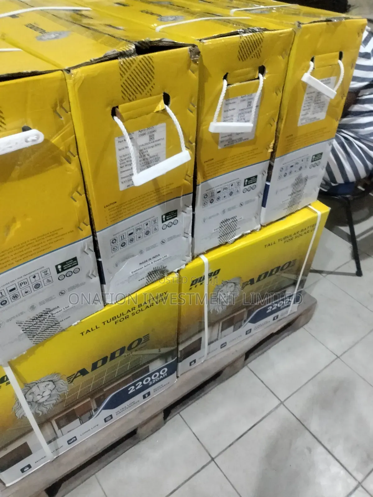 220ah 12v Addo Series Tubular Battery