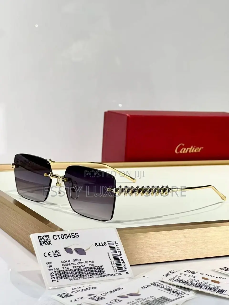 High Quality Luxury Cartier Rim-Less Eyeglasses