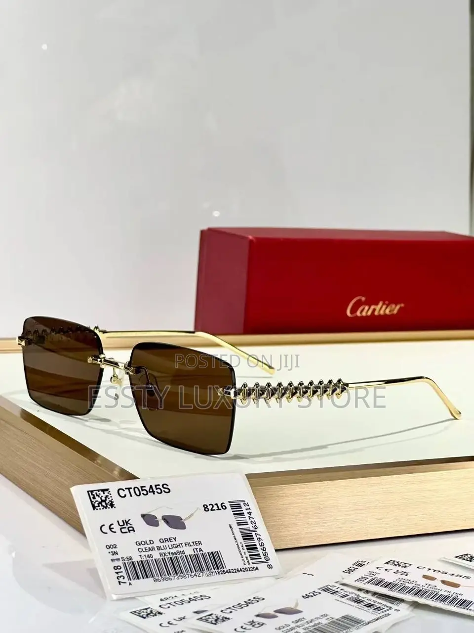 High Quality Luxury Cartier Rim-Less Eyeglasses