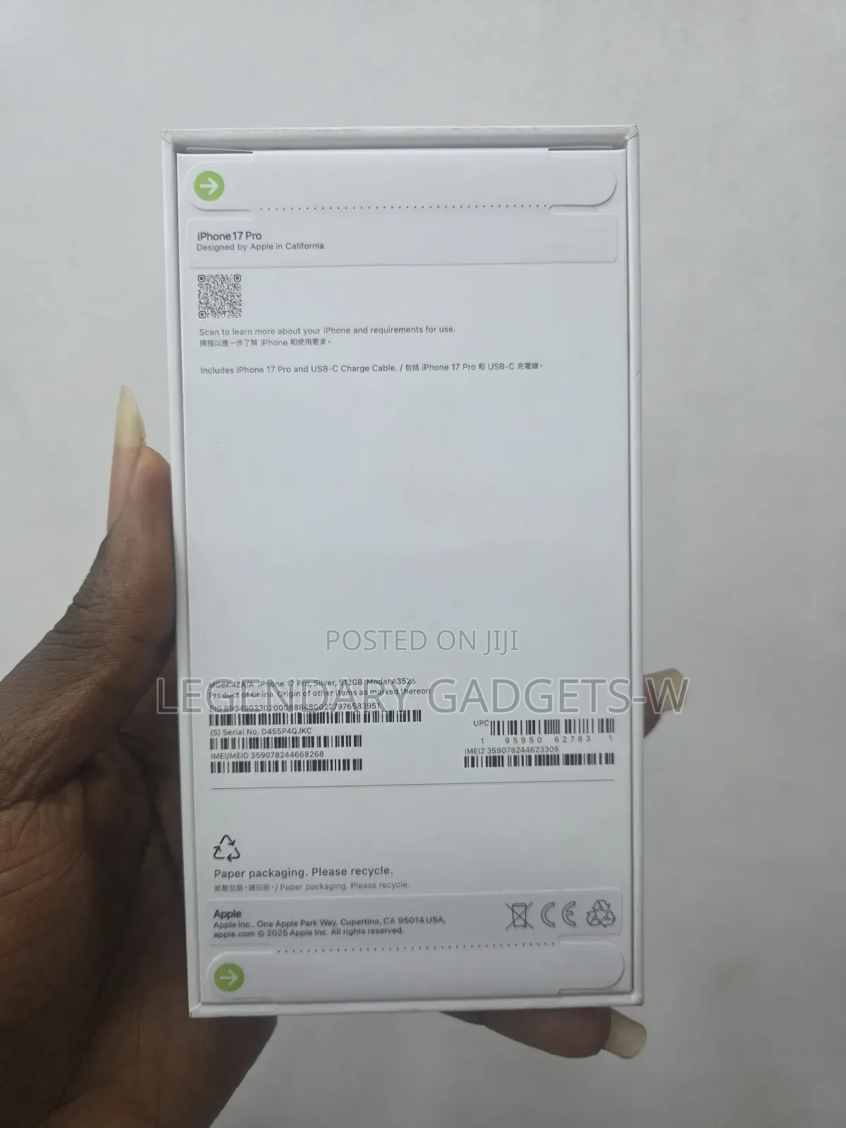 New Apple iPhone 17 Pro 512 GB Silver