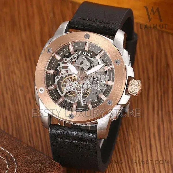 High Quality Luxury Fossil Leather Wristwatch