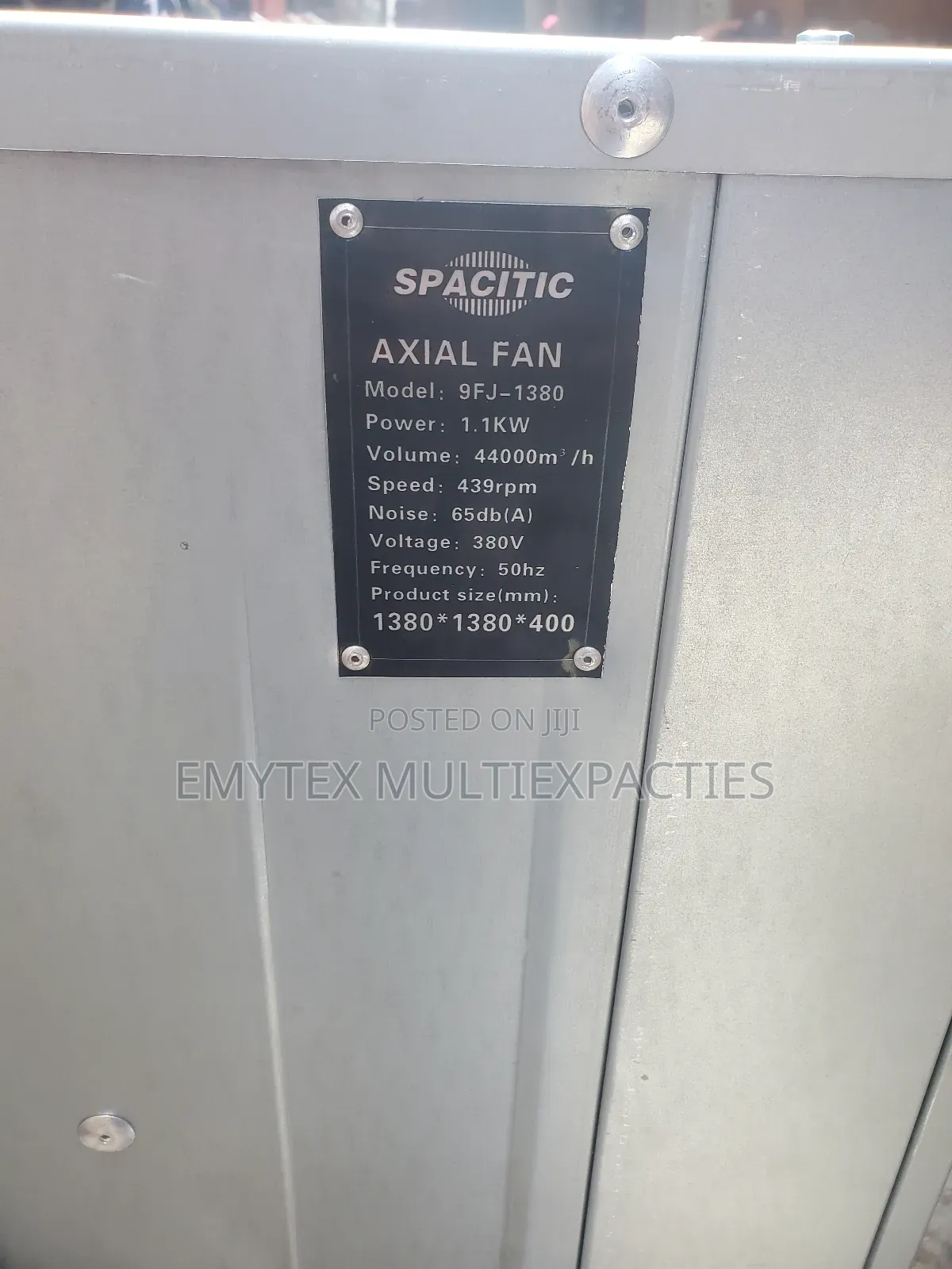 Axial Poultry Fan and Wall Extractor 1380/1380
