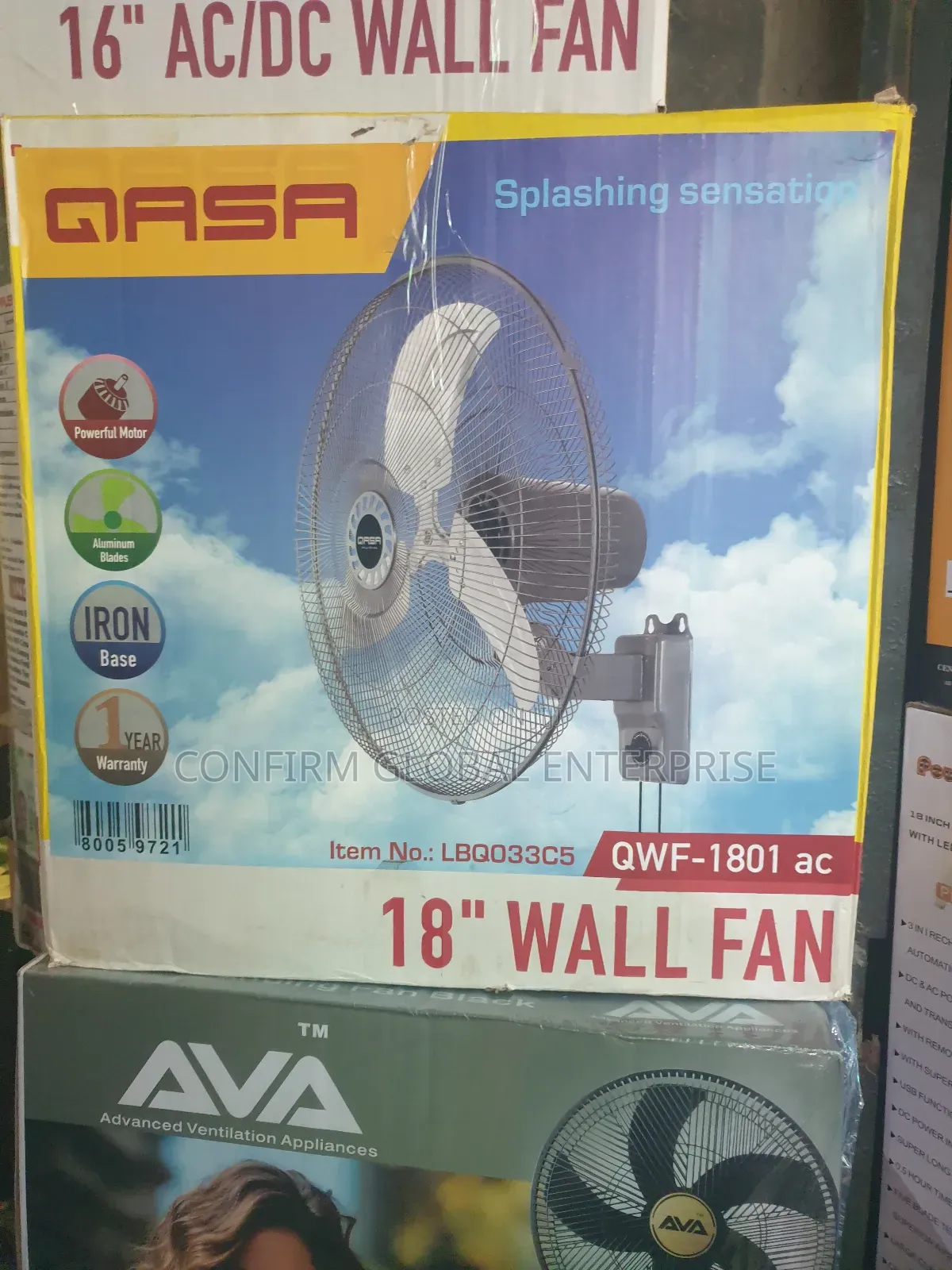 Original Gasa Solar and Electric Wall Fan