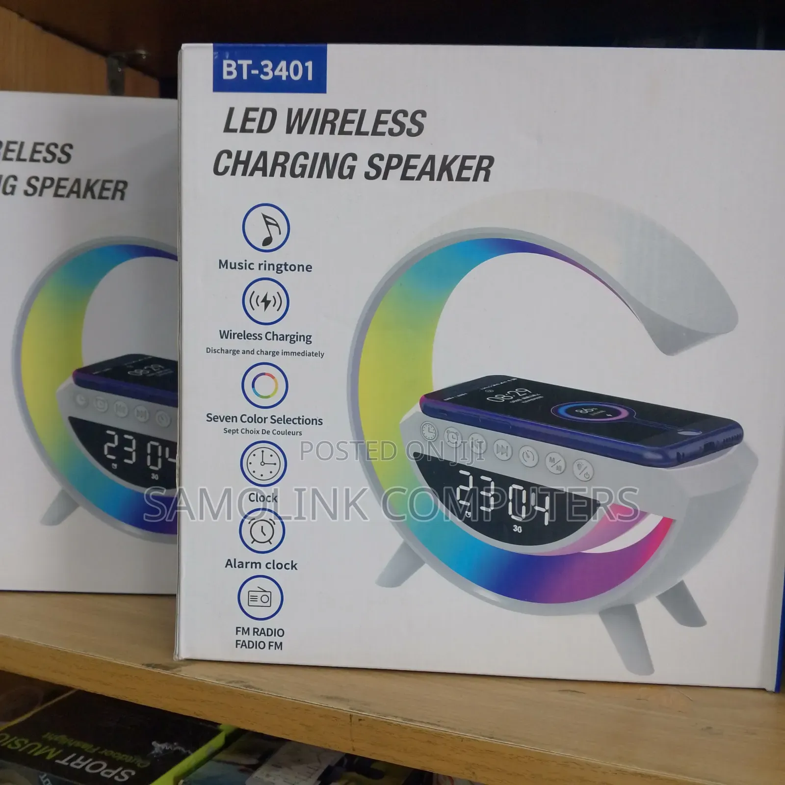 Led Wireless Charging Speaker Bt-3401
