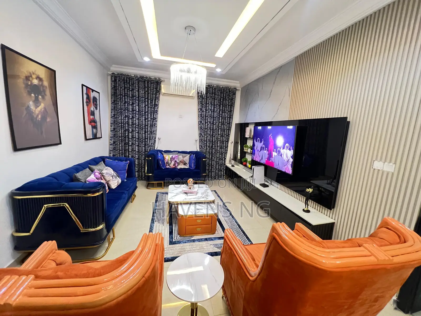 Deluxe 3-Bedroom Terrace Shortlet.