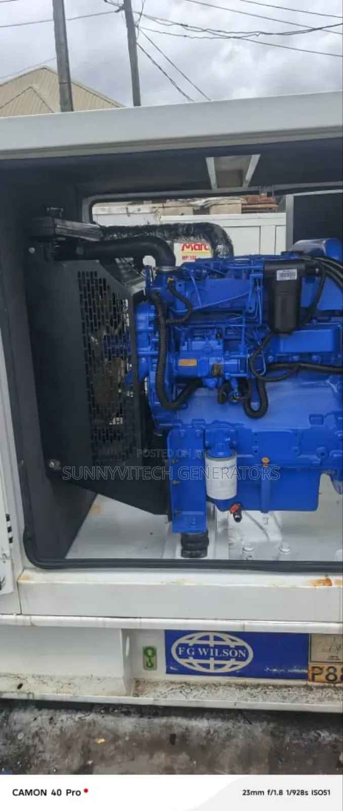 88kva  Fg Wilson Perkins Generator Super Silence