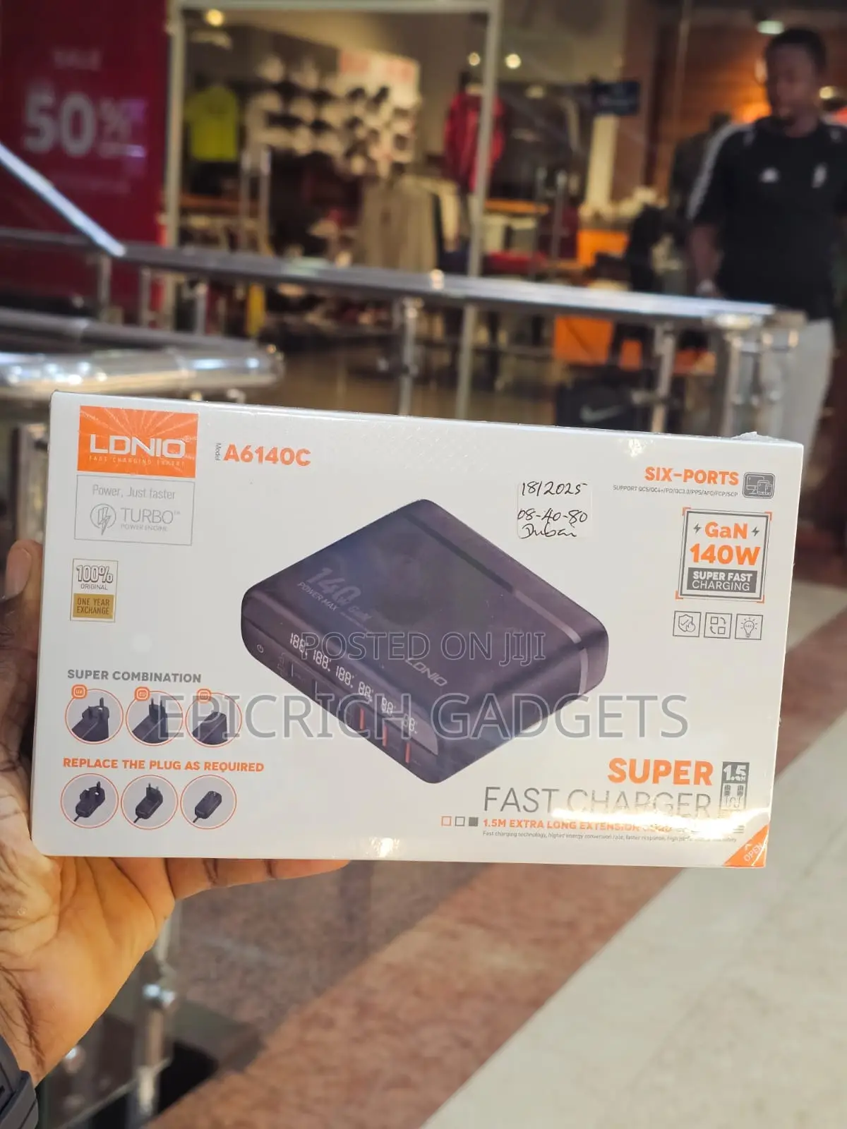 Ldnio Six Ports 140w Super Fast Charger/Universal Adapter