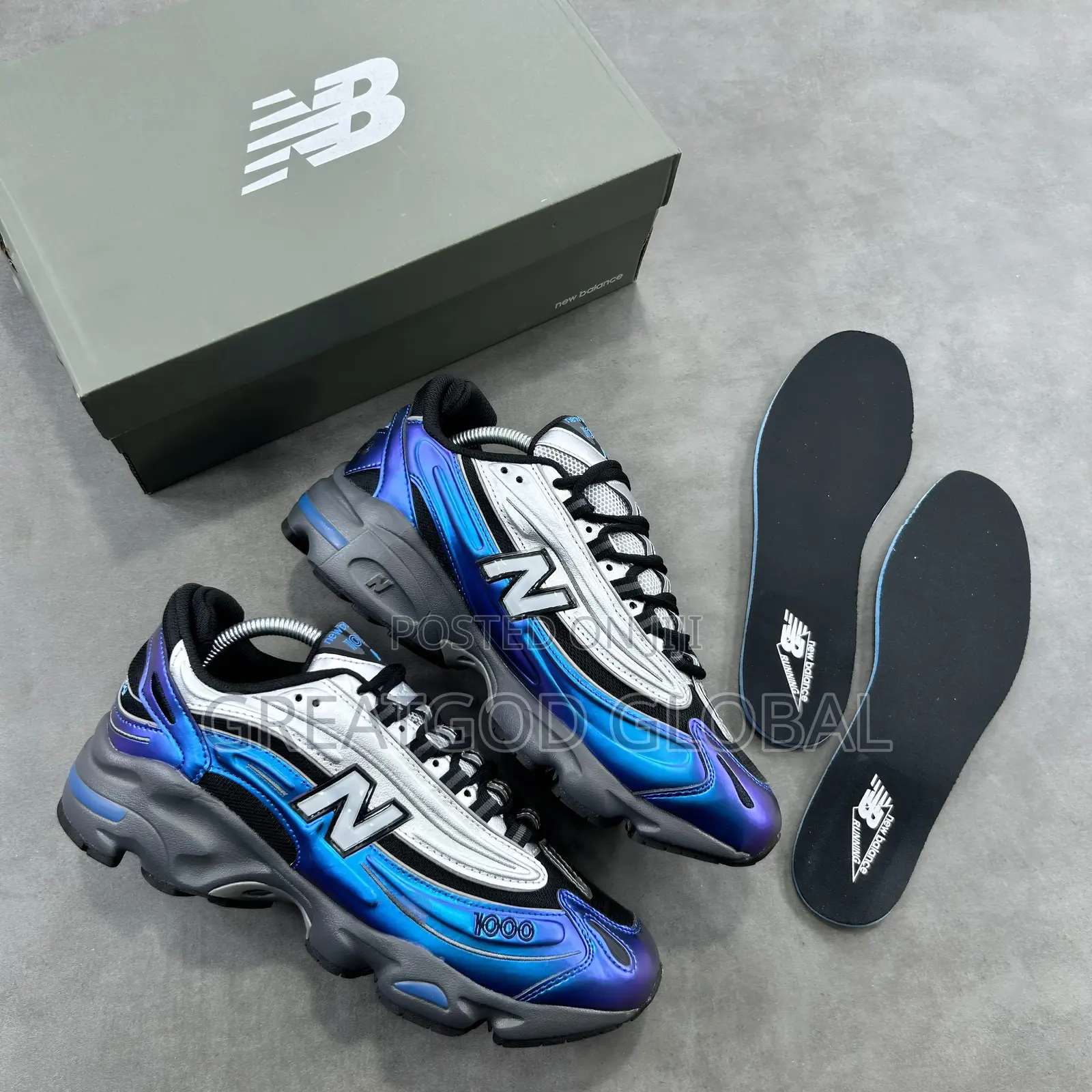 New Balance 1000 “Metallic Blue” Snks Snickers