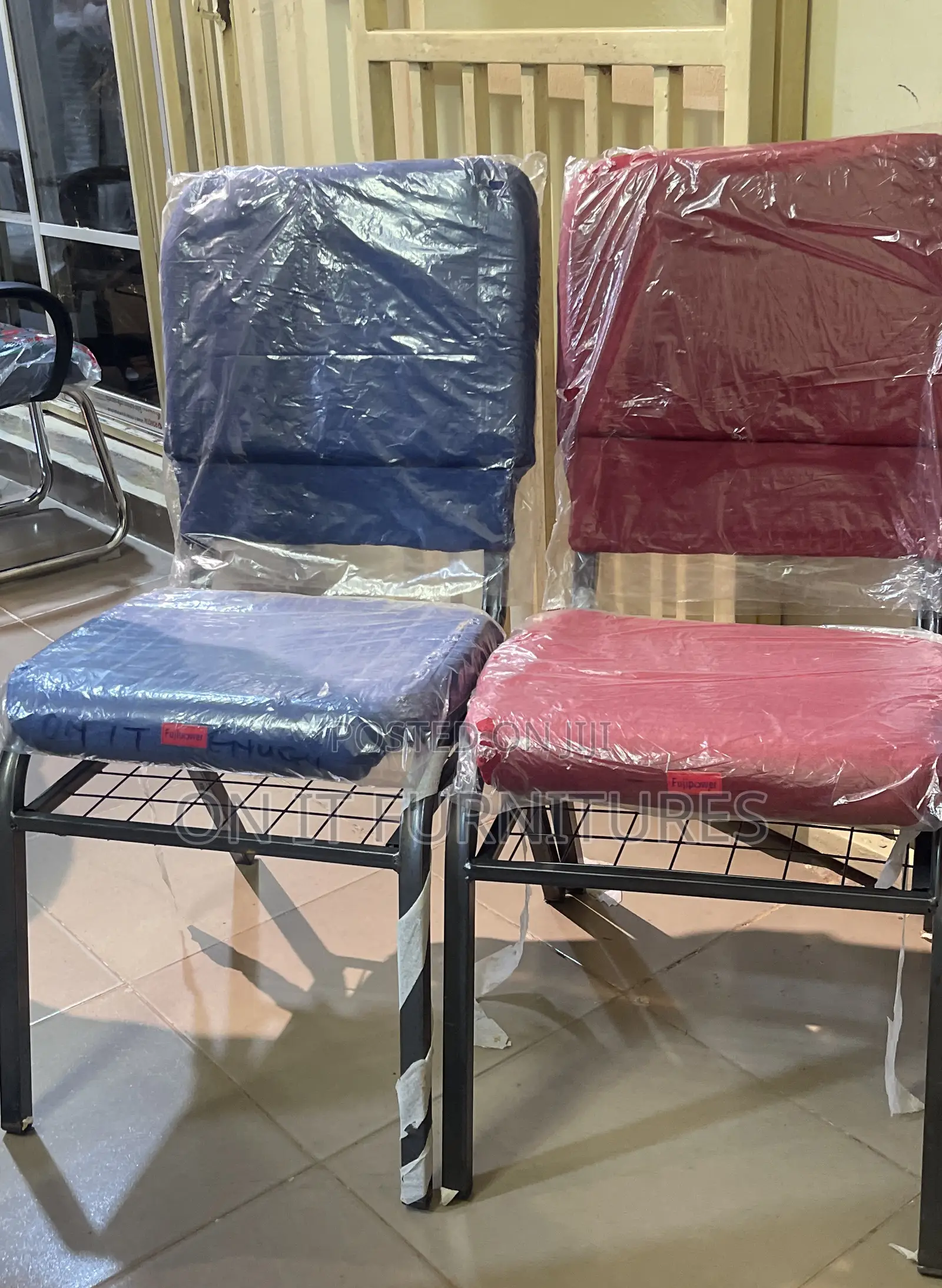 Worship in Style – Quality Church Chairs in Blue Red