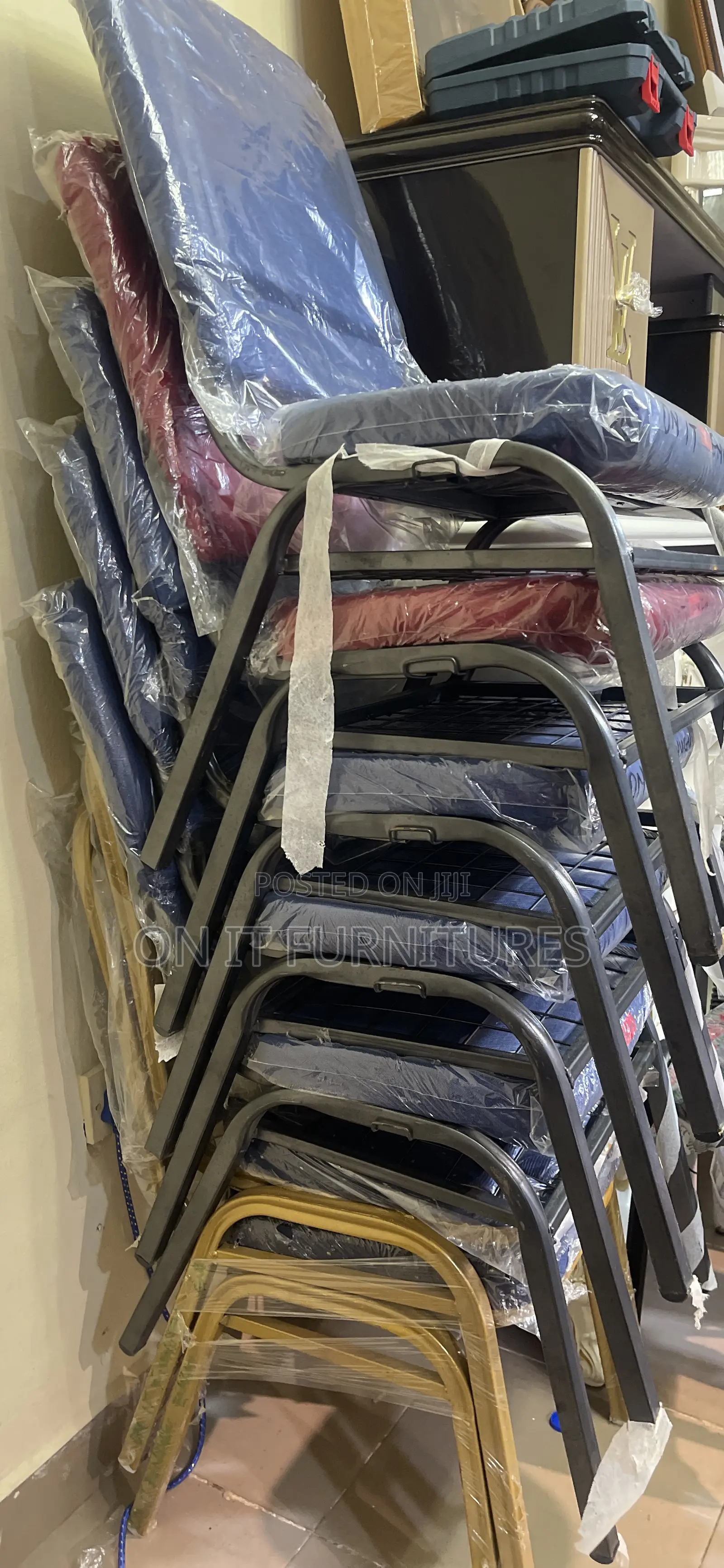 Worship in Style – Quality Church Chairs in Blue Red