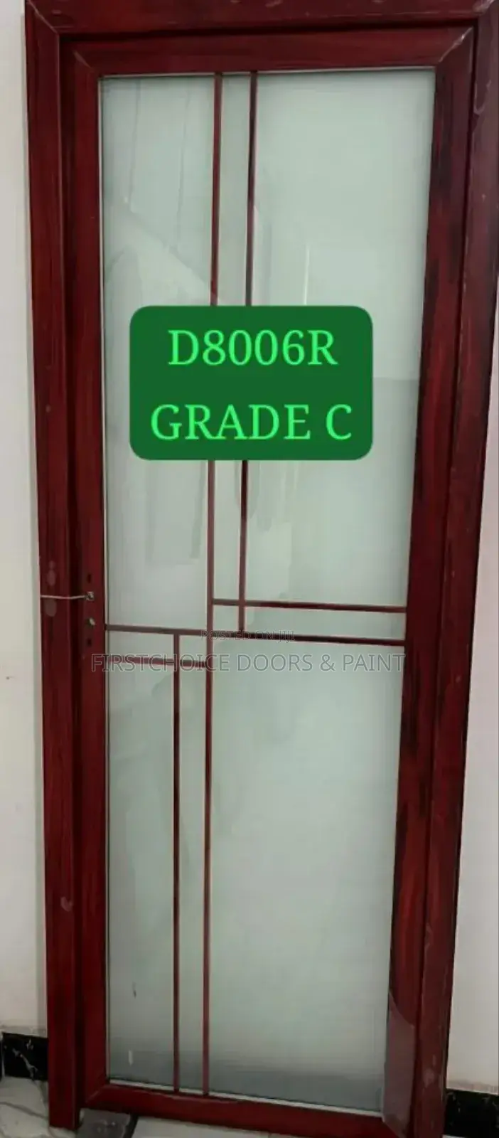 2.5 by 7ft Toughened Glass Bathroom Door