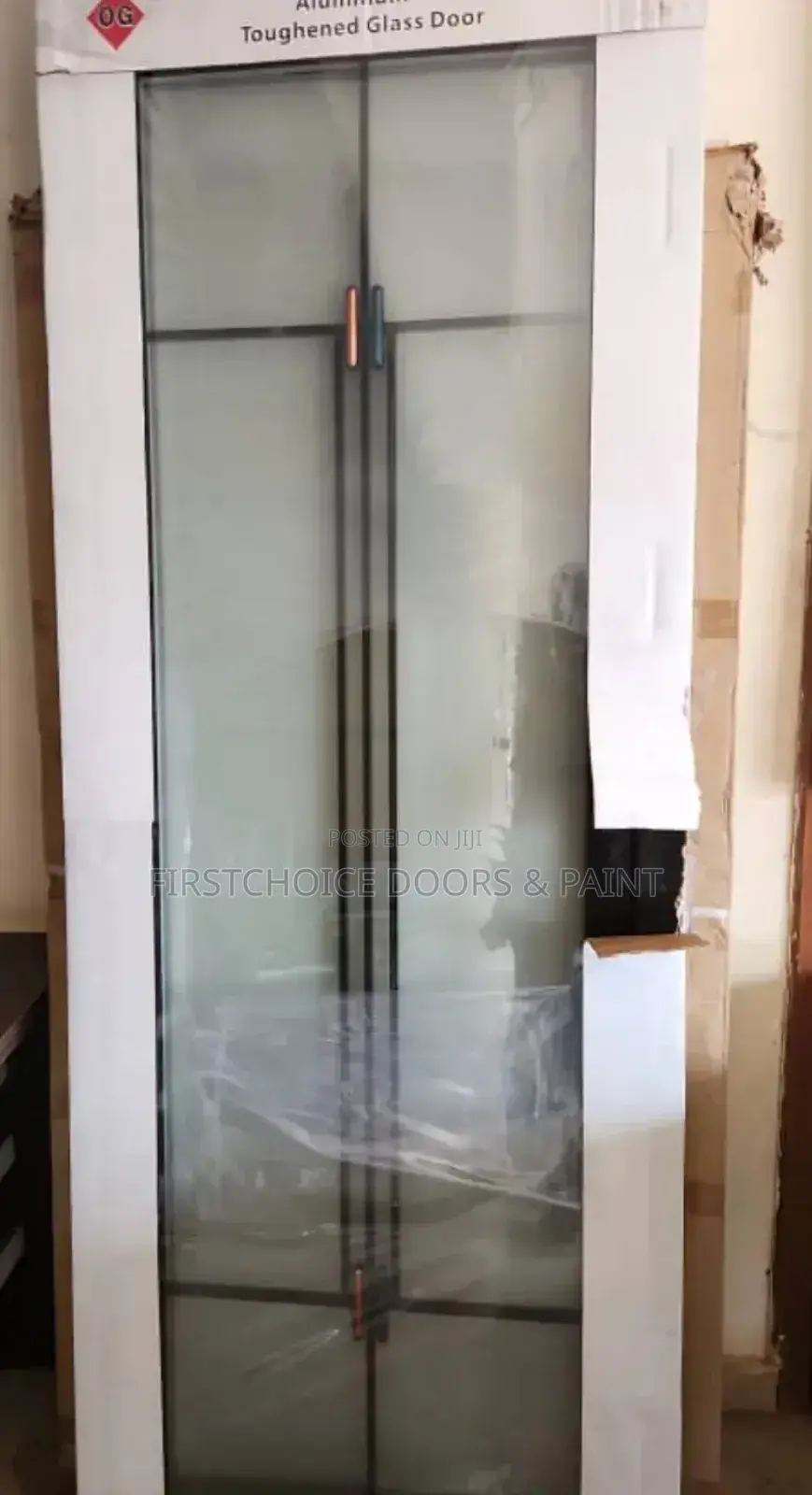 2.5 by 7ft Toughened Glass Bathroom Door