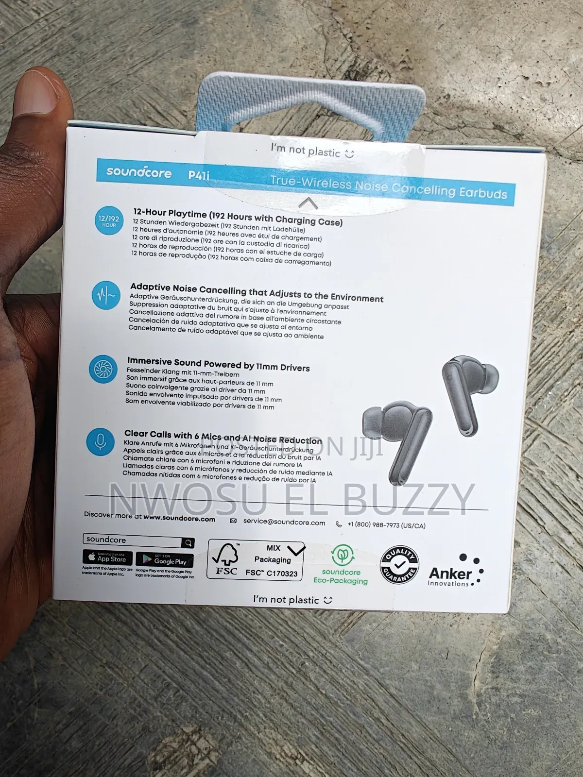 Soundcore P41i Adaptive Noise Cancelling Earbuds Phone Charger