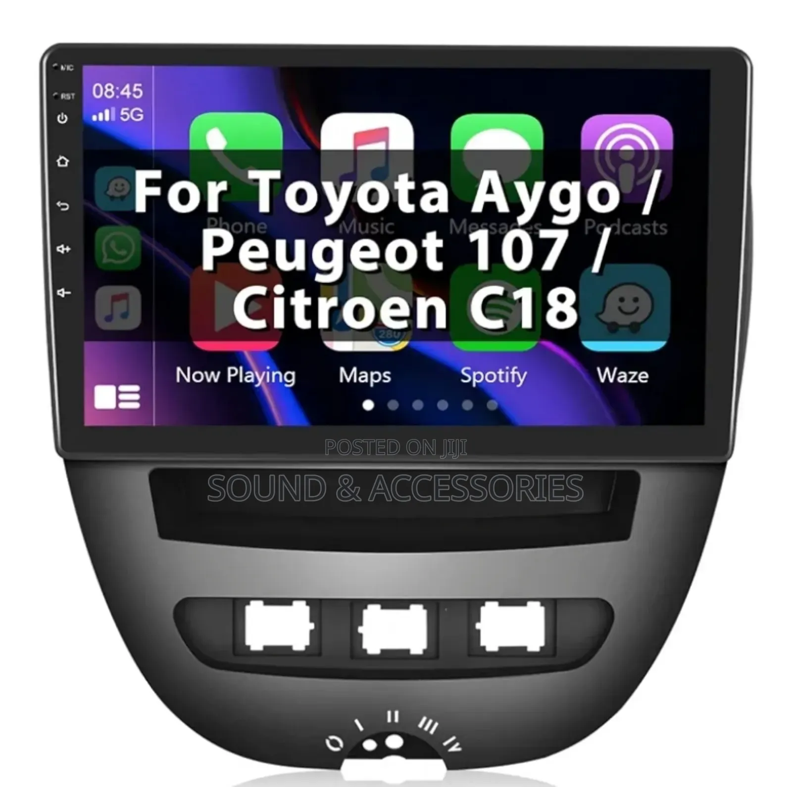 Toyota Aygo/Peugeot 107/Citroen C1 2004-2014 Android GPS Player