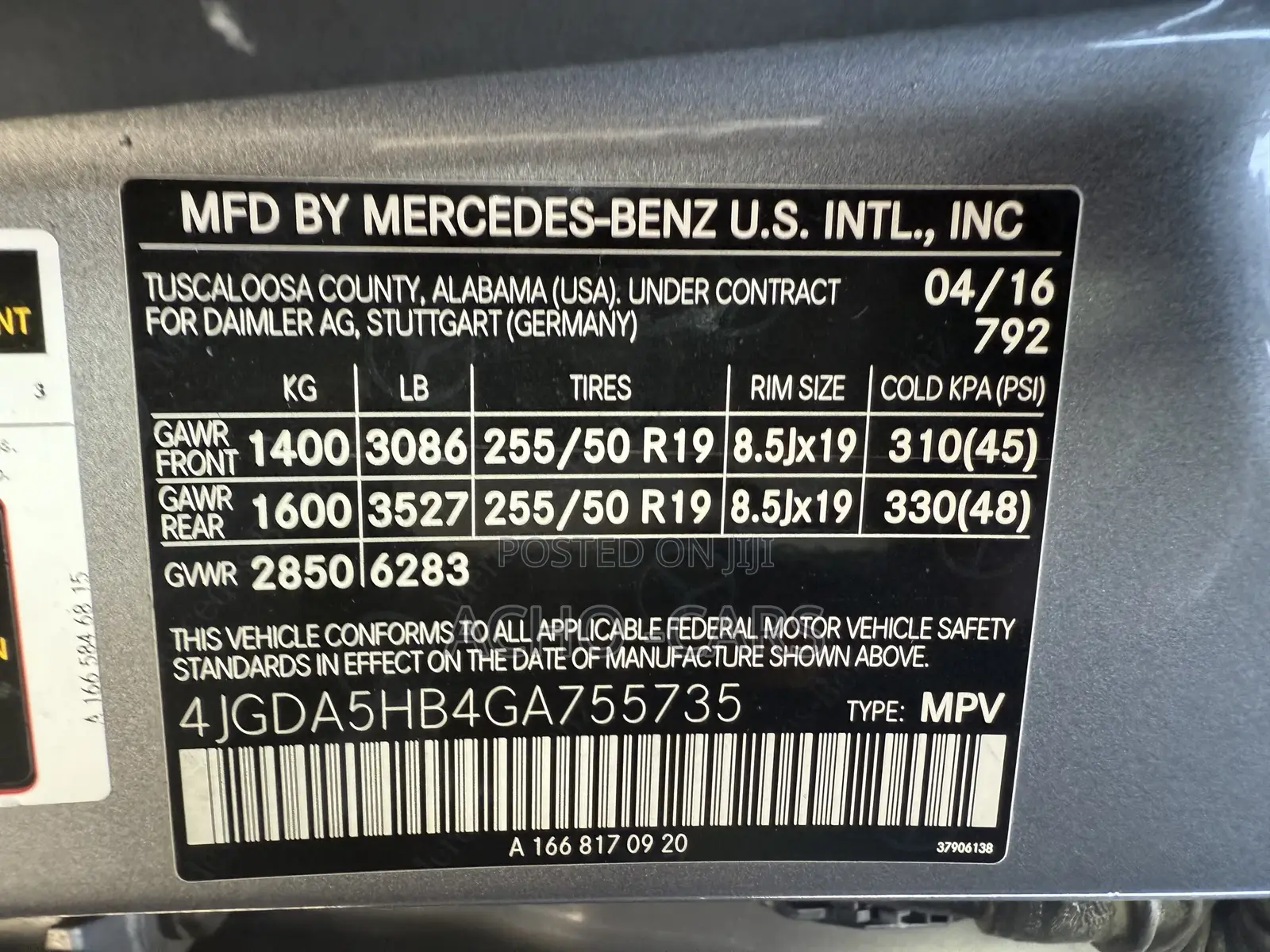 Mercedes-Benz GLC-Class 2016 Gray