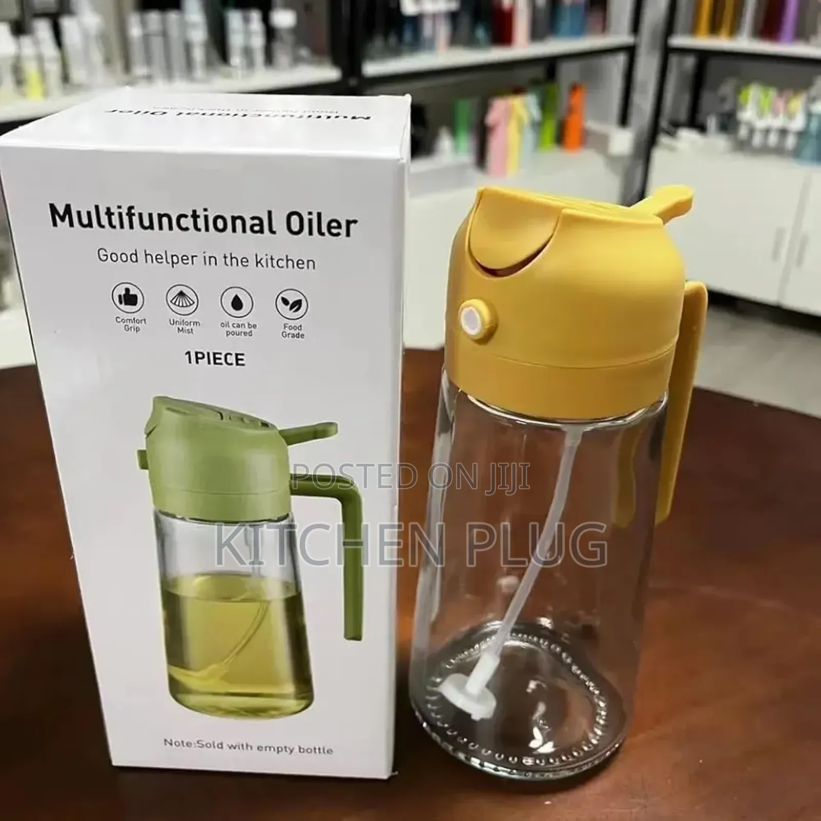 Multi-Function Oil Bottle, / 2-in-1 Oil Sprayer and Dispenser,