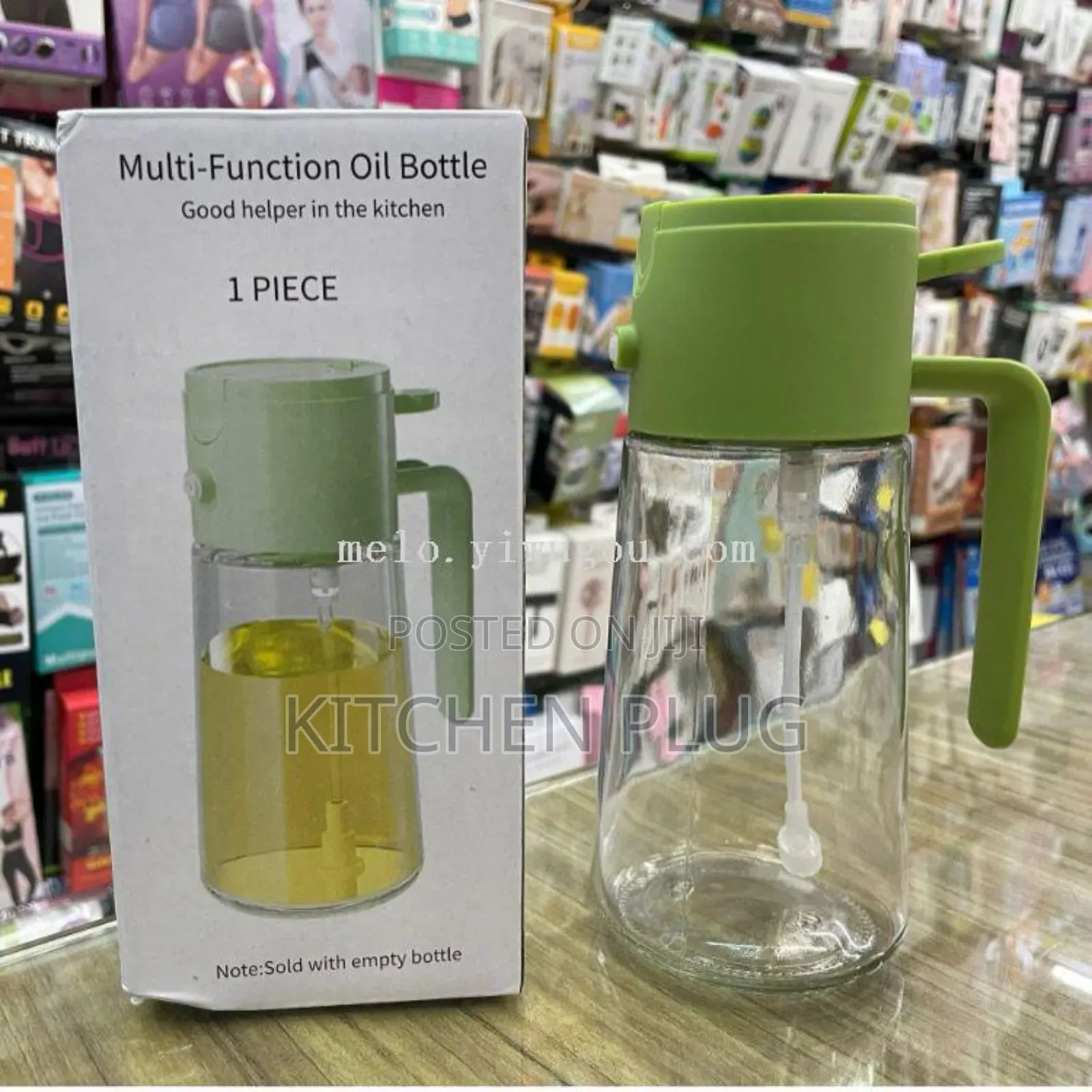 Multi-Function Oil Bottle, / 2-in-1 Oil Sprayer and Dispenser,