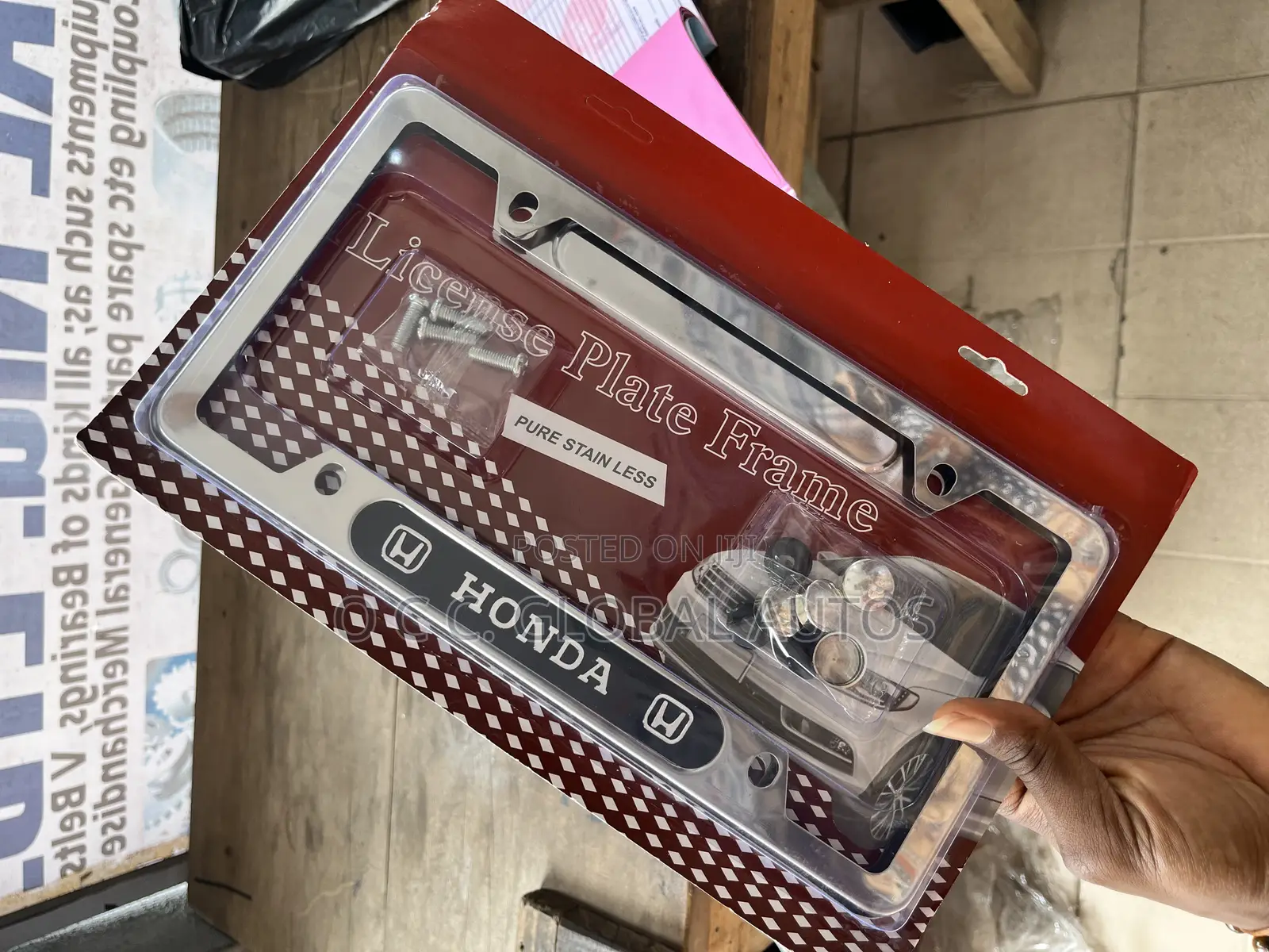Iron Plate Number Cover For Honda