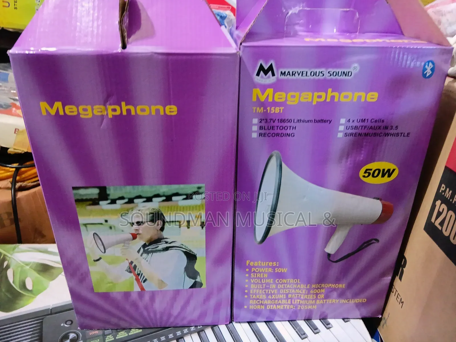 Rechargeable Handheld Megaphone Loudspeaker Pa System