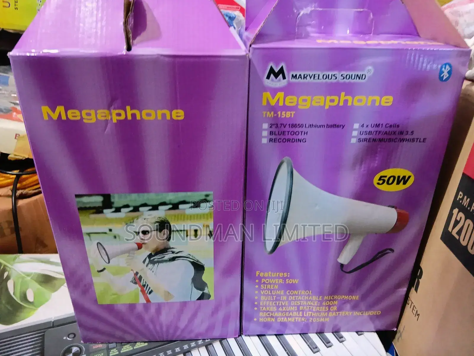 Rechargeable Handheld Megaphone Loudspeaker Pa System