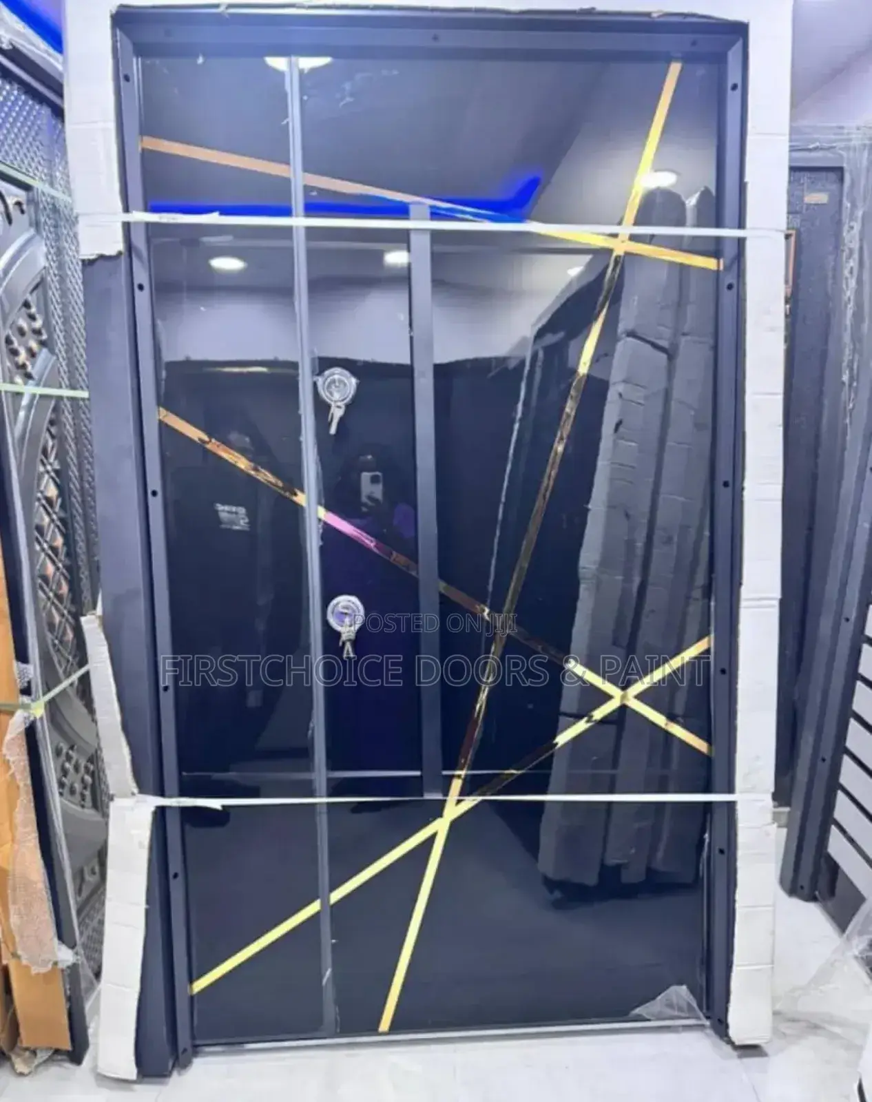 4ft by 7ft High Grade Gold Plated Turkey Doors Available in Other Ft