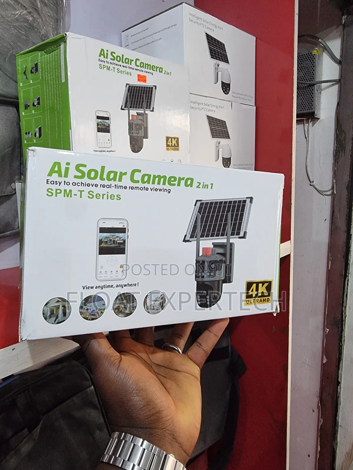 Solar CCTV Double Lense Camera