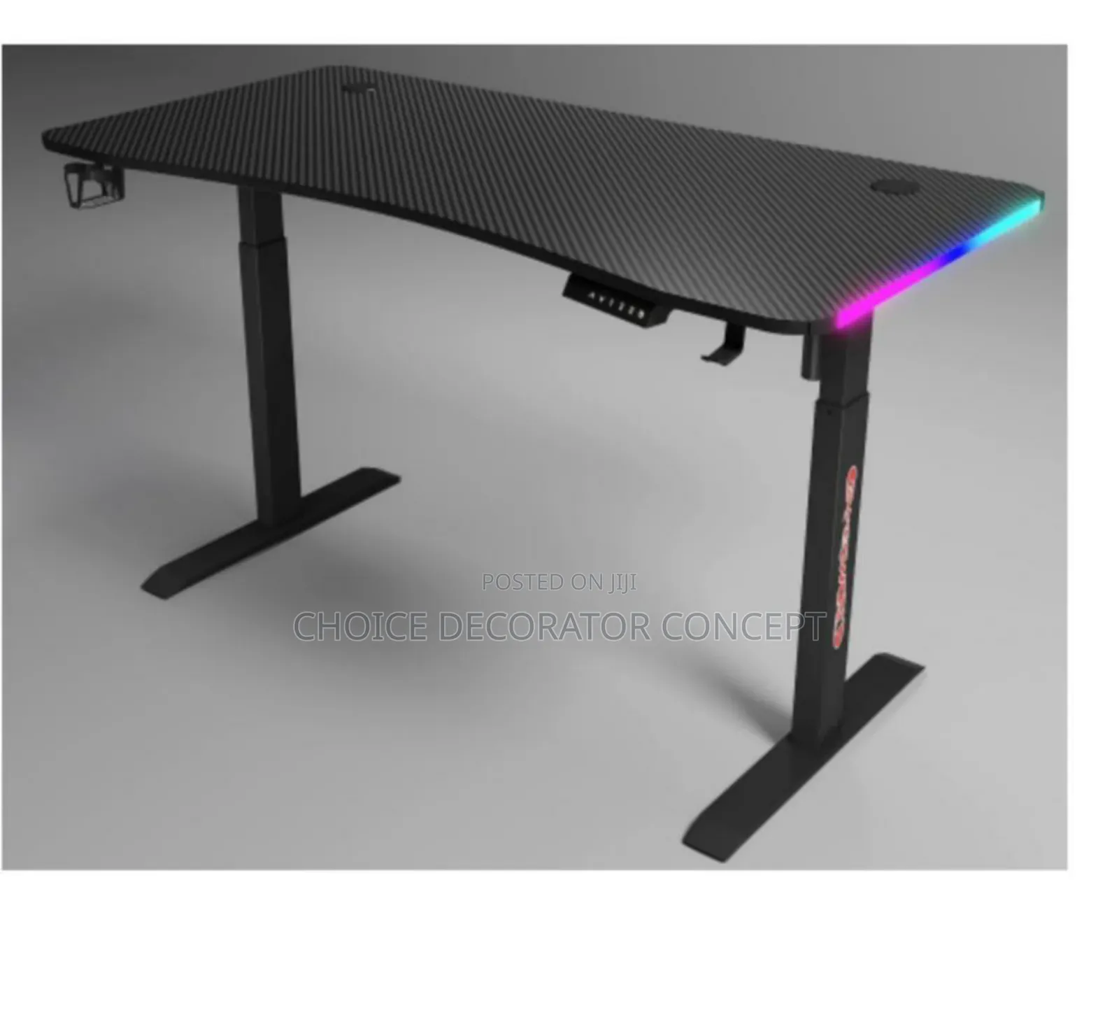 Adjustable Height Gaming/Office Desk With RGB Lights