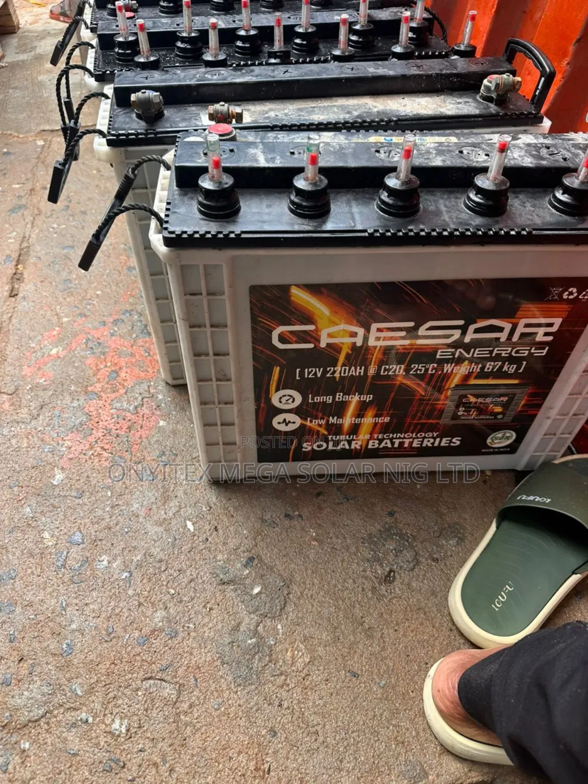 Caesar Tubular Battery 220amps 12v