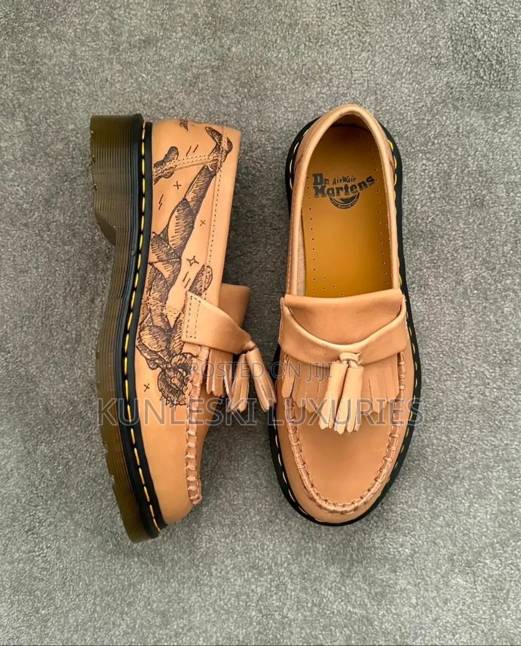 Original Abveallelse X Dr Martens Skeleton Loafers Shoe