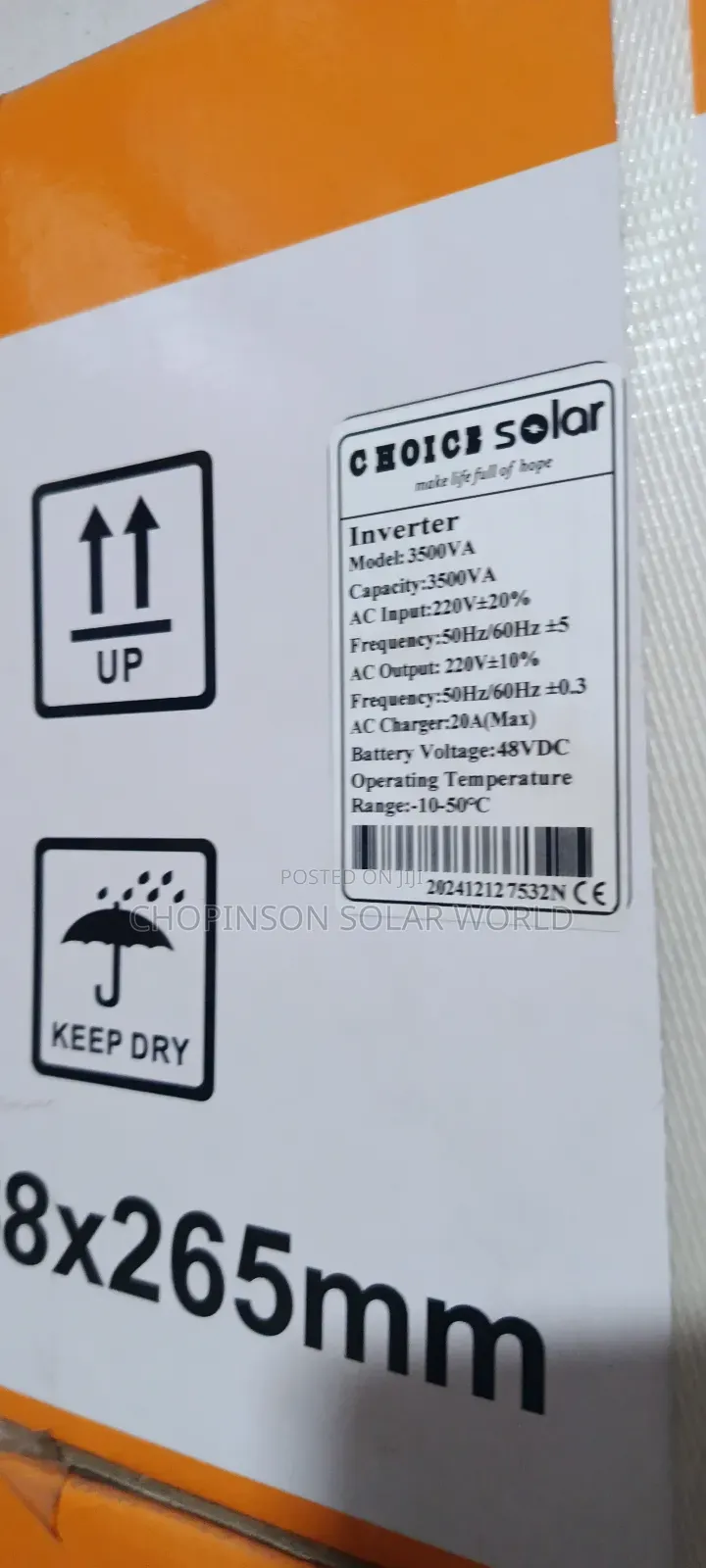 Solar Energy Choice Solar Inverter 3.5kva/48vott