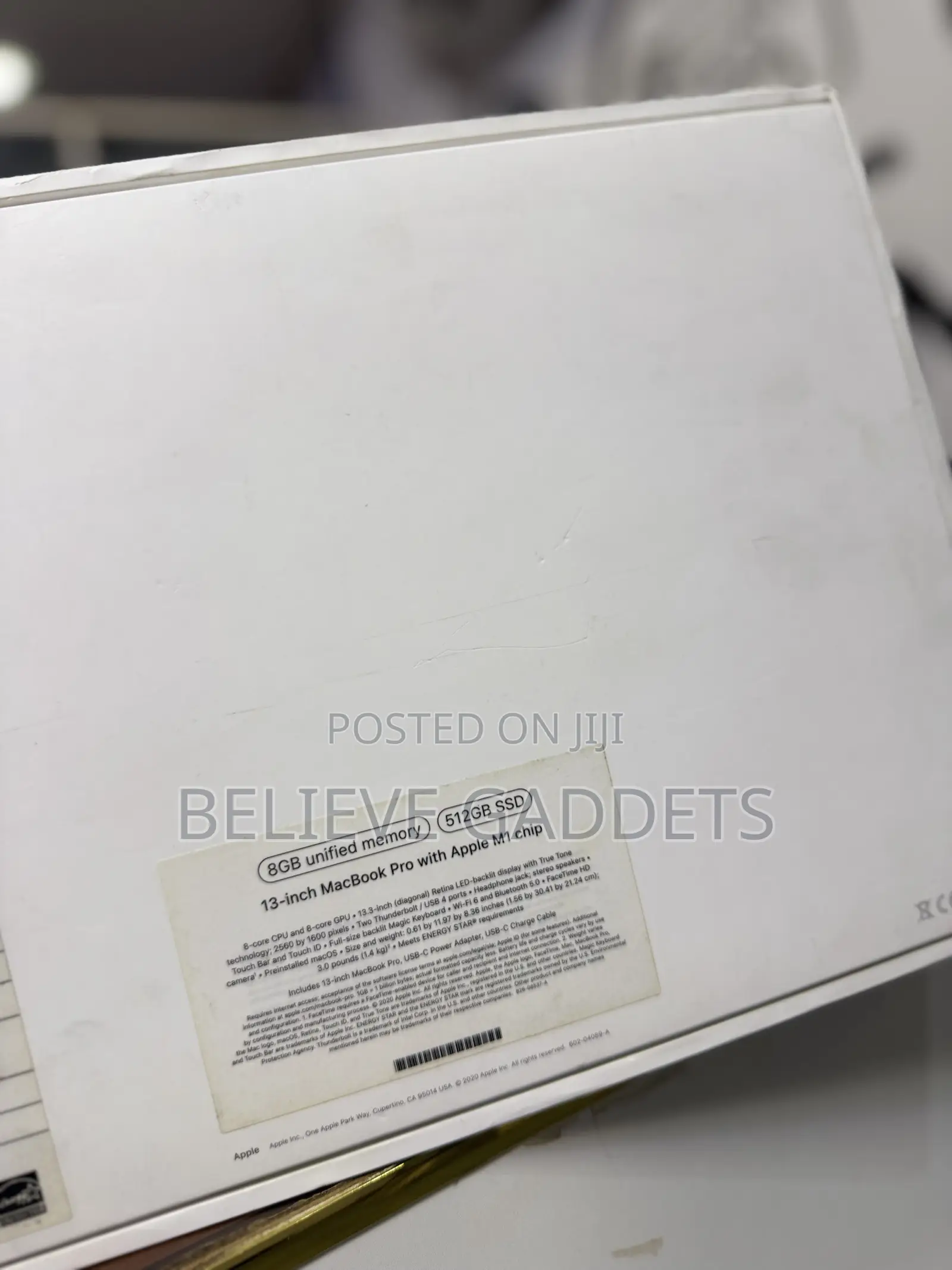 Laptop Apple MacBook Pro M1 8GB Apple M1 SSD 512GB