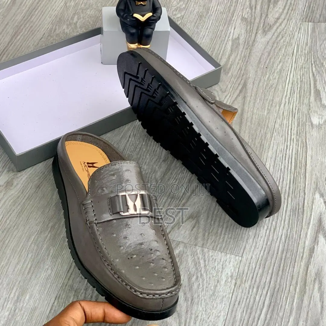 Men's High Quality Italian Leather Half Shoes