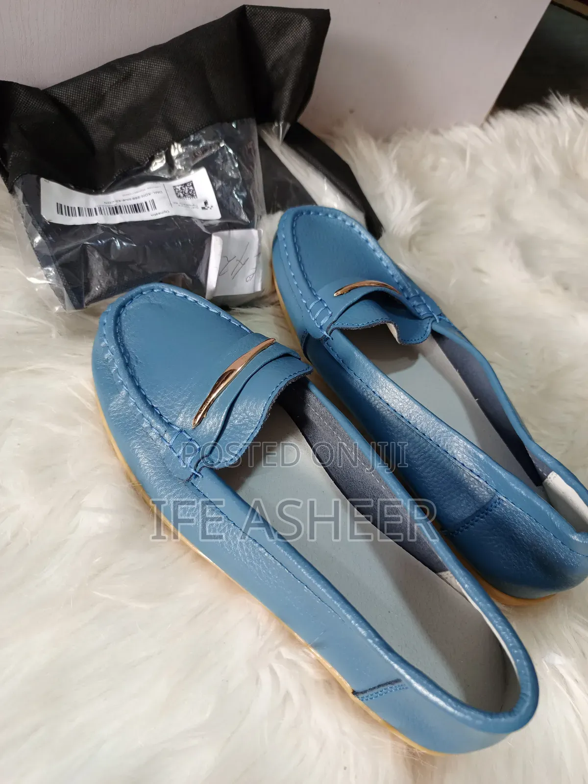 Men's Blue Loafers Shoe - Size 43