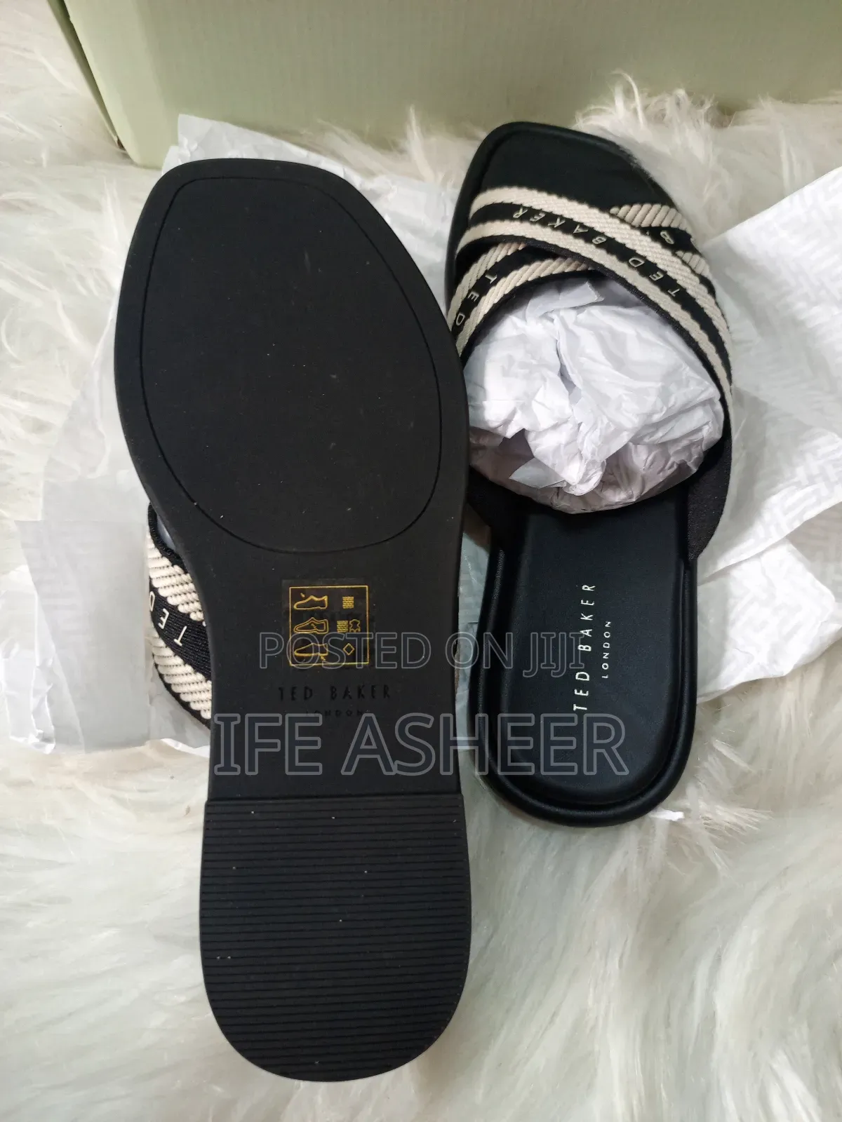 Ted Baker Ladies Designer Slippers - Size 38