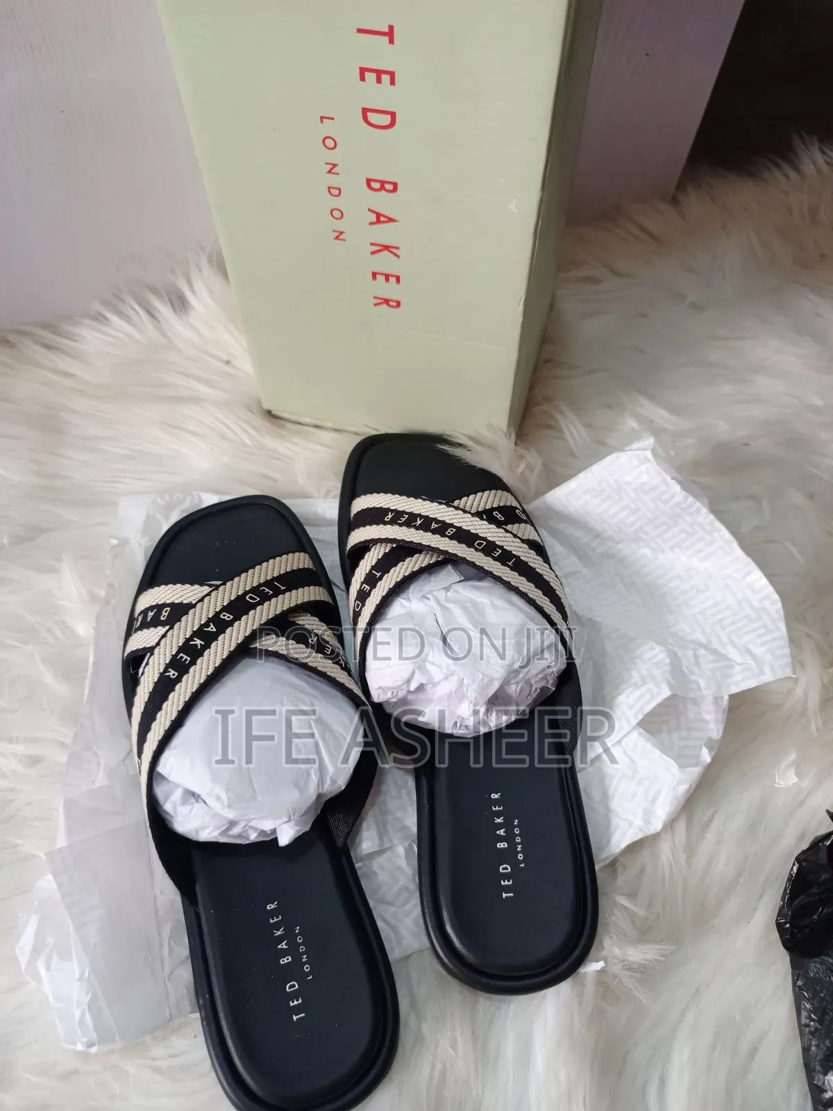 Ted Baker Ladies Designer Slippers - Size 38