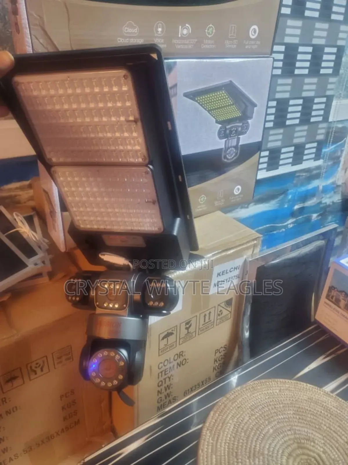 All in One 4 Lens Solar Camera With Street Lighting All in One