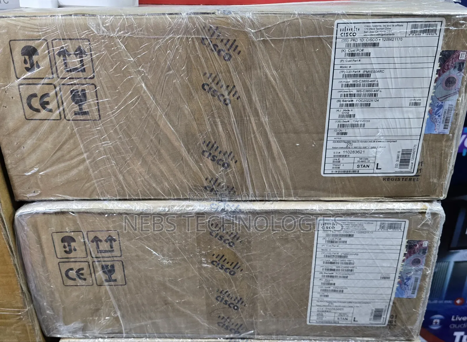 Cisco 48port 10/100/1000 Ethernet Poe Switch Ws-C3850-48f-L