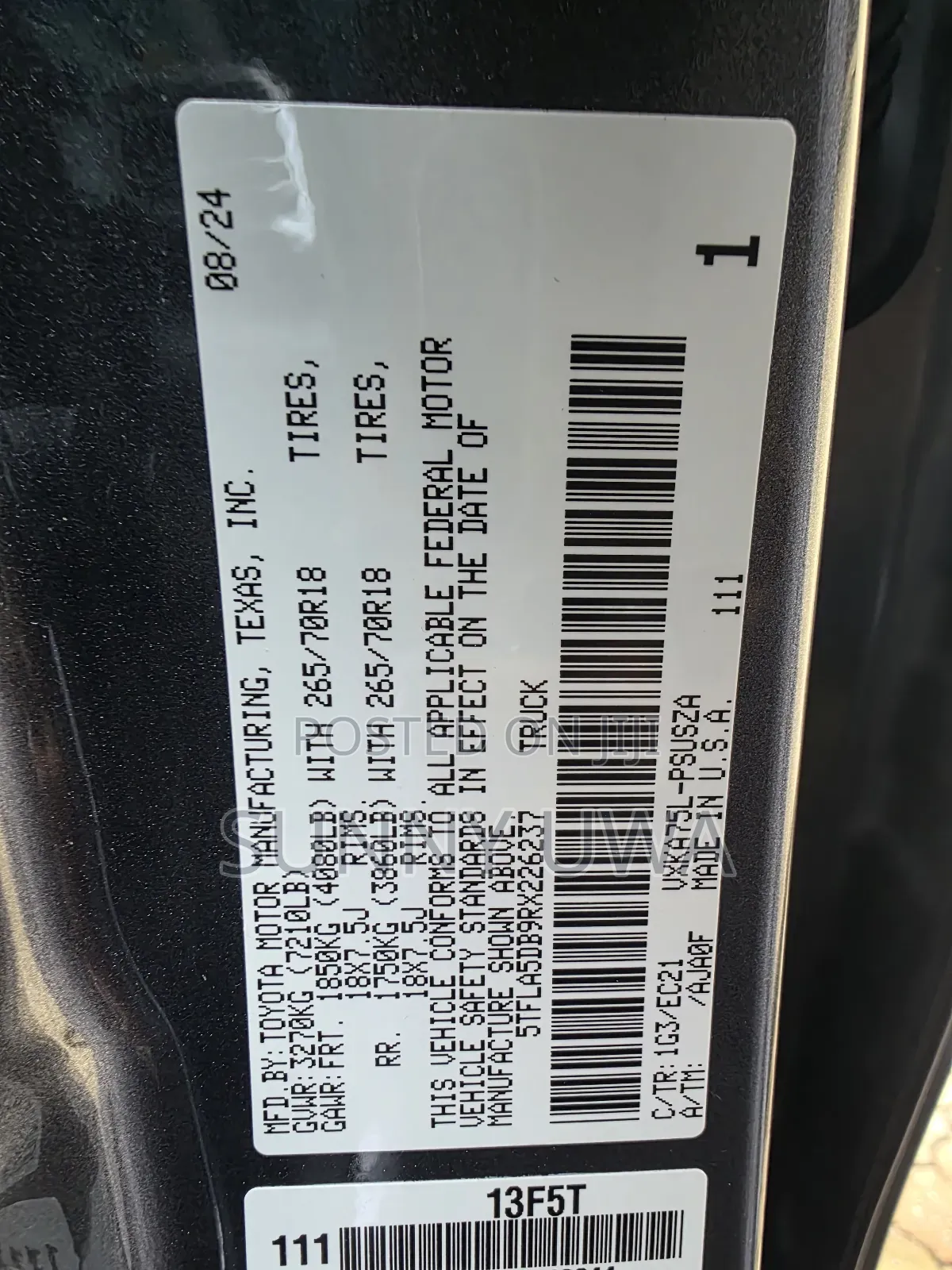 Toyota Tundra 2025 Gray