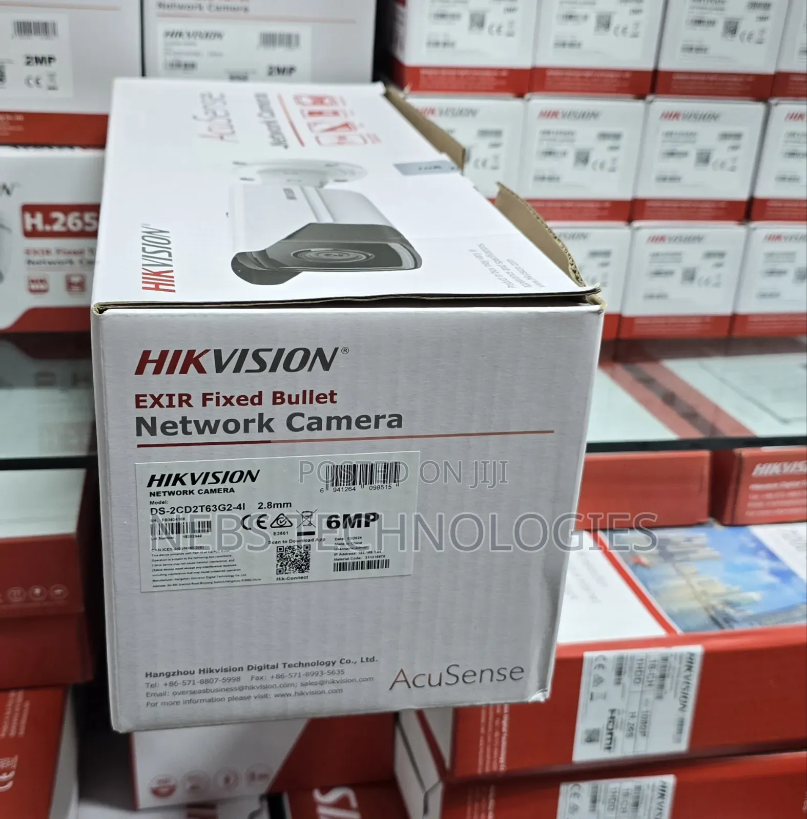 Hikvision 6mp Ip Acusense Bullet Camera With 2.8mm Fixed Lens