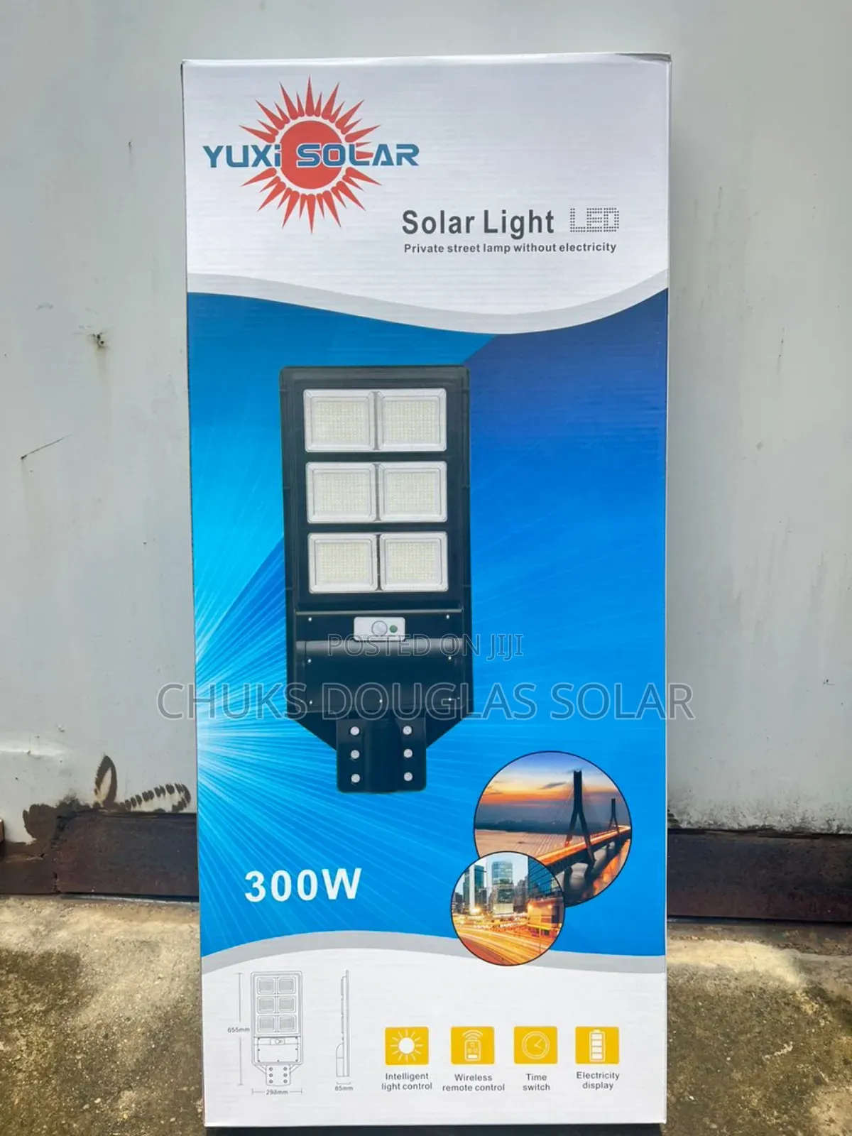 300w Yuxi Solar All in One Solar Street Light