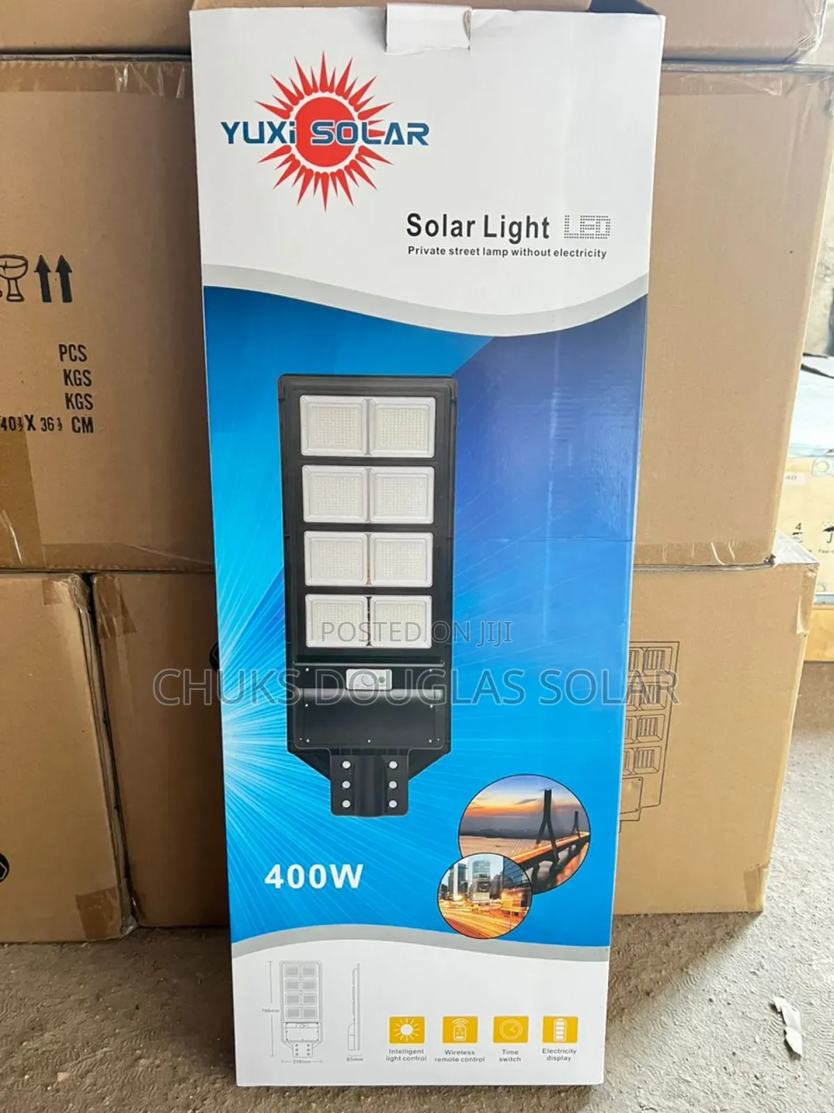 400w Yuxi Solar All in One Solar Street Light