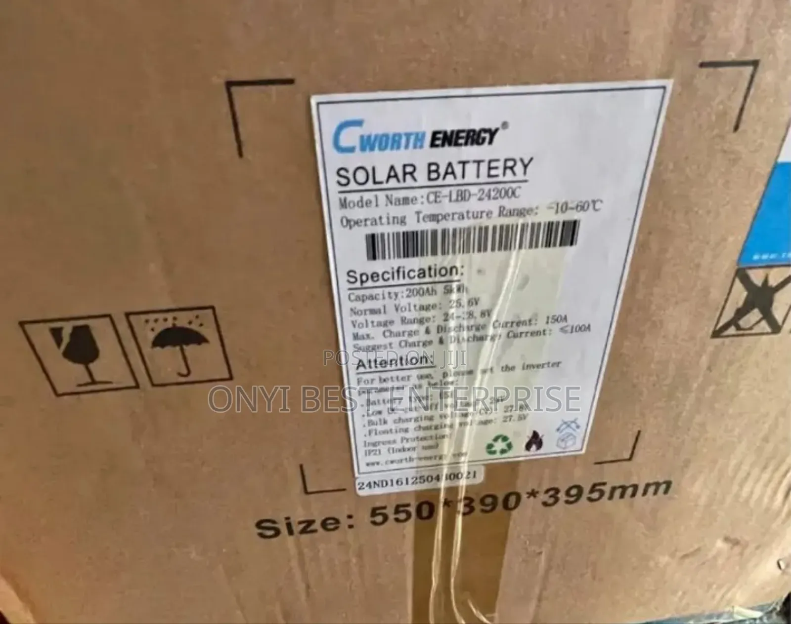 C-Worth Lithium Ion Battery 5kwh--24v Stand